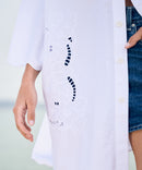 EMBROIDERED BLOUSE WHITE