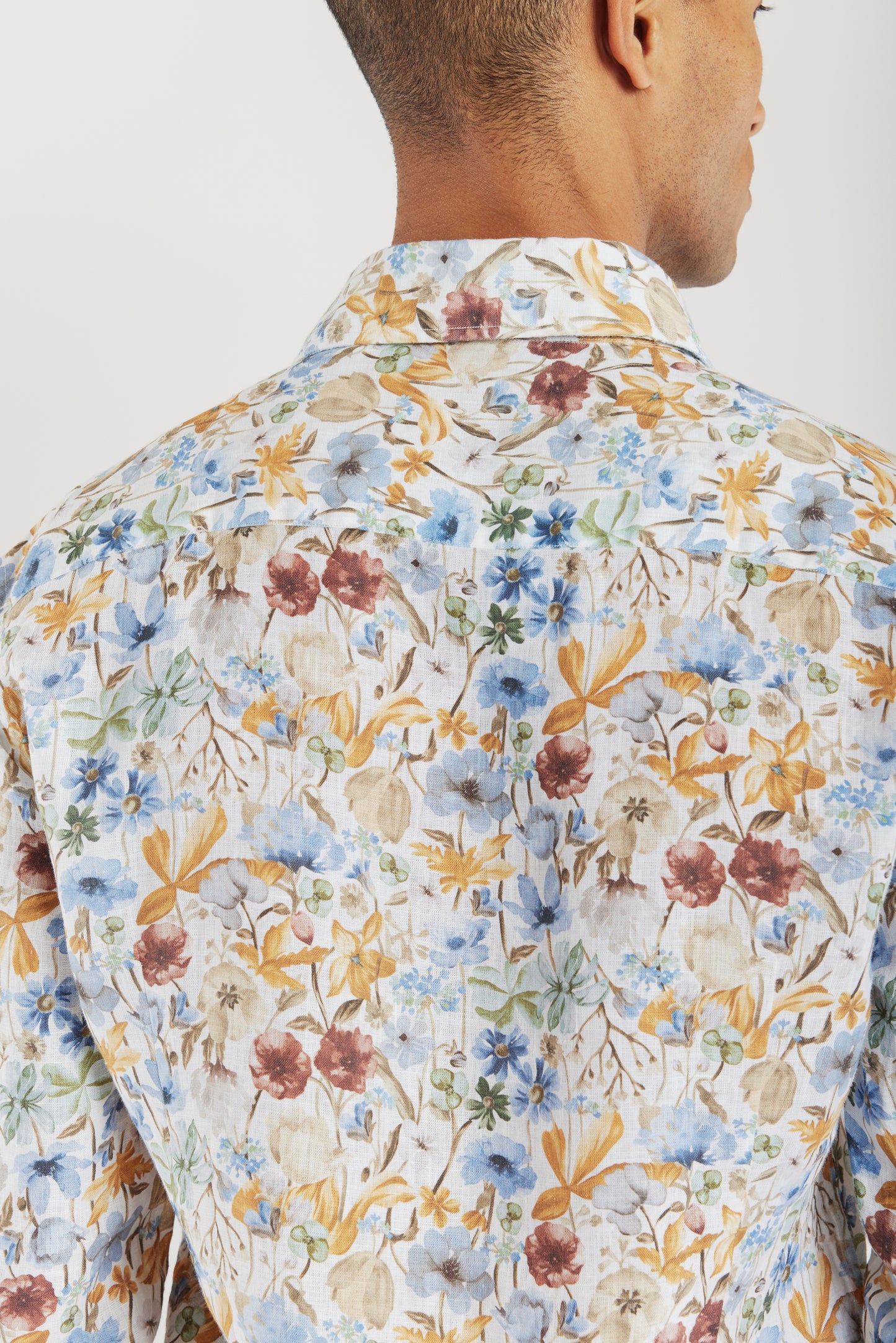 CHEMISE EN LIN MULTICOLORE