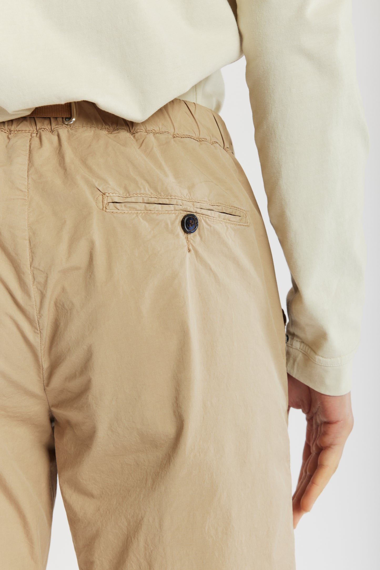 PANTALON RELAX POPELINE BEIGE