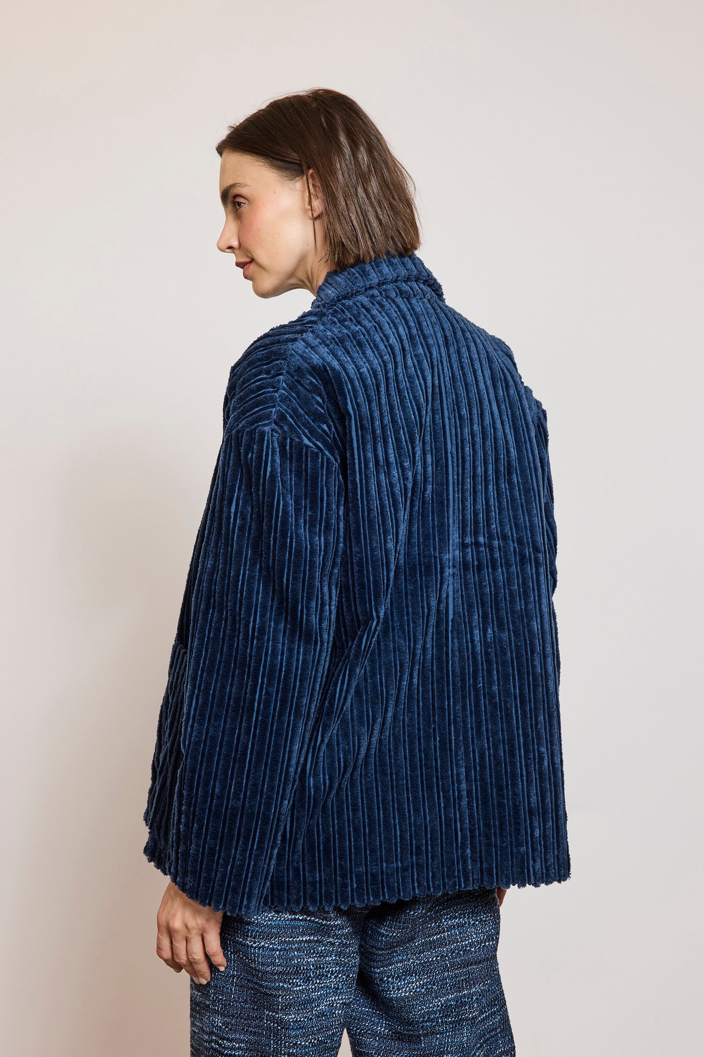 CABAN MAXI VELOURS JEAN