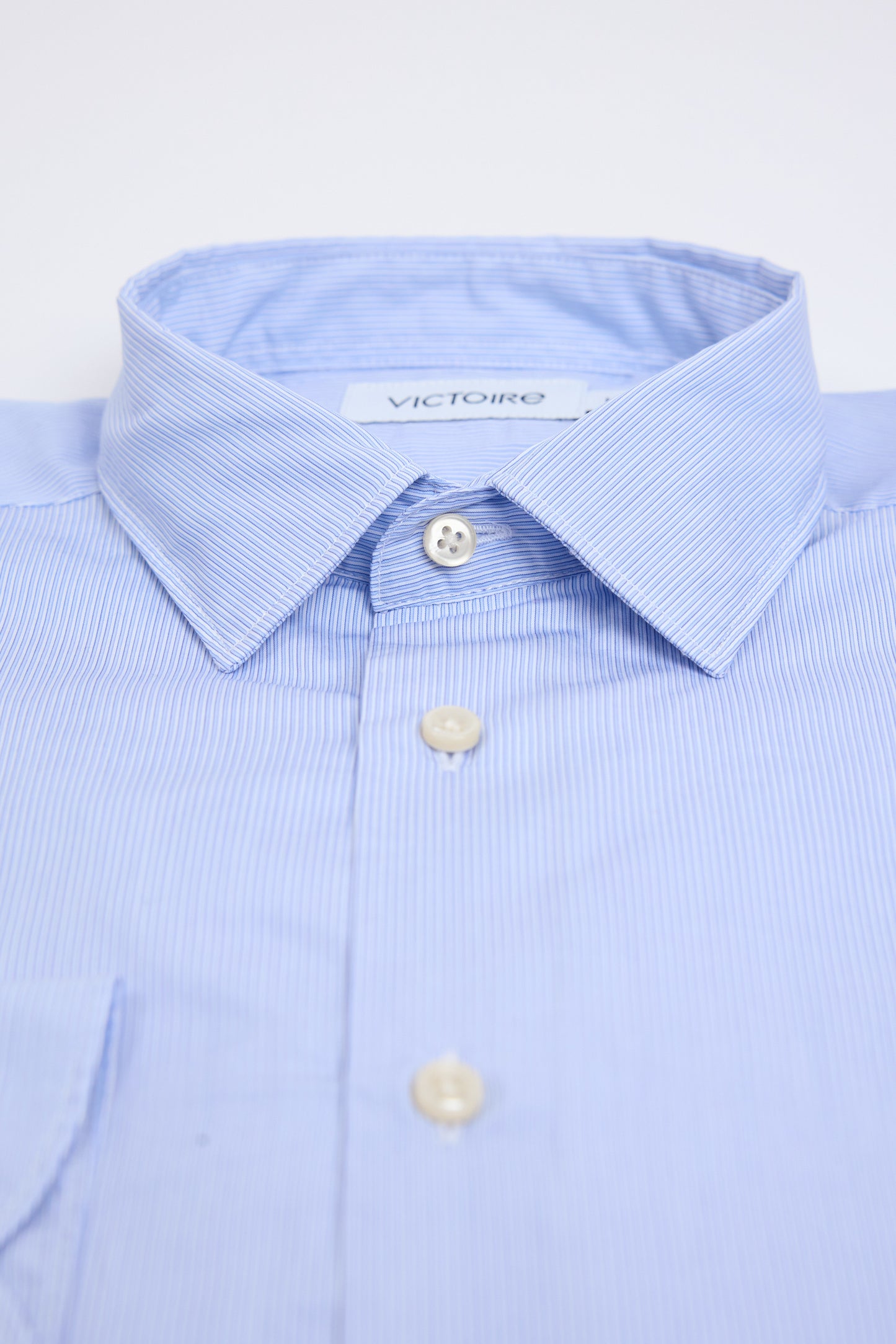 CHEMISE DROITE IRON LESS BLEUE