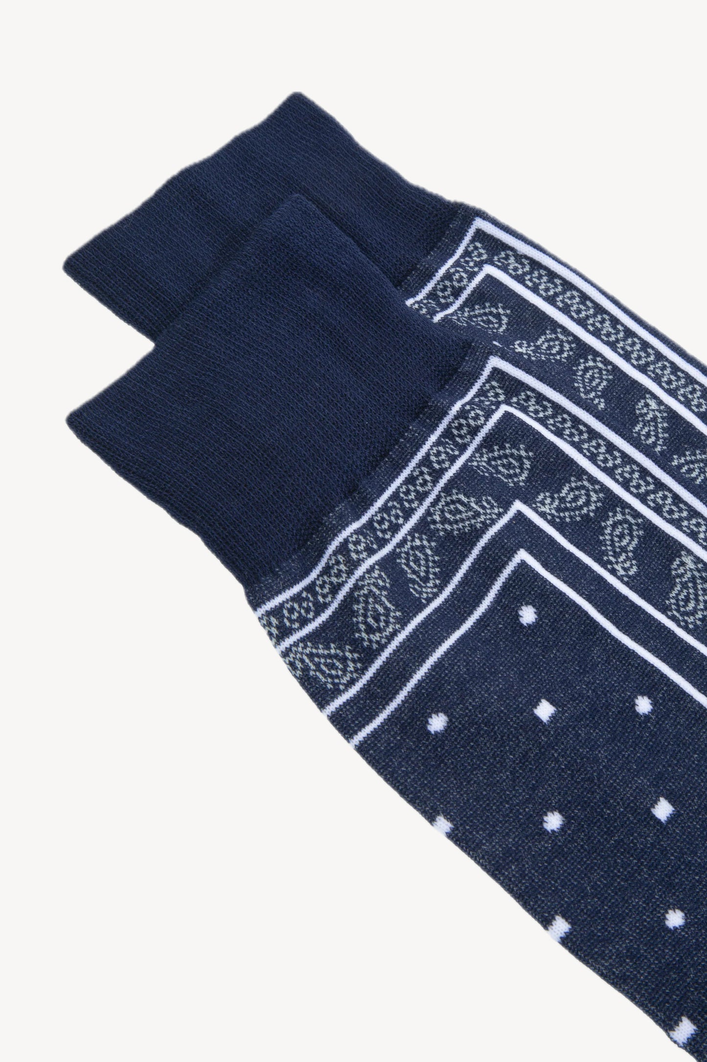 CHAUSSETTES BANDANA GRISES