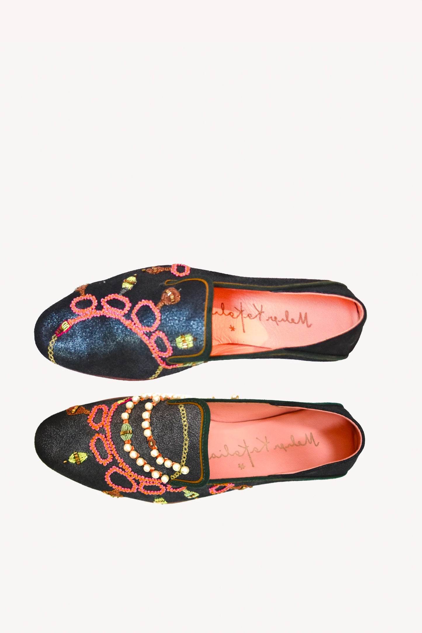 MOCASSINS BRODÉS MARINE