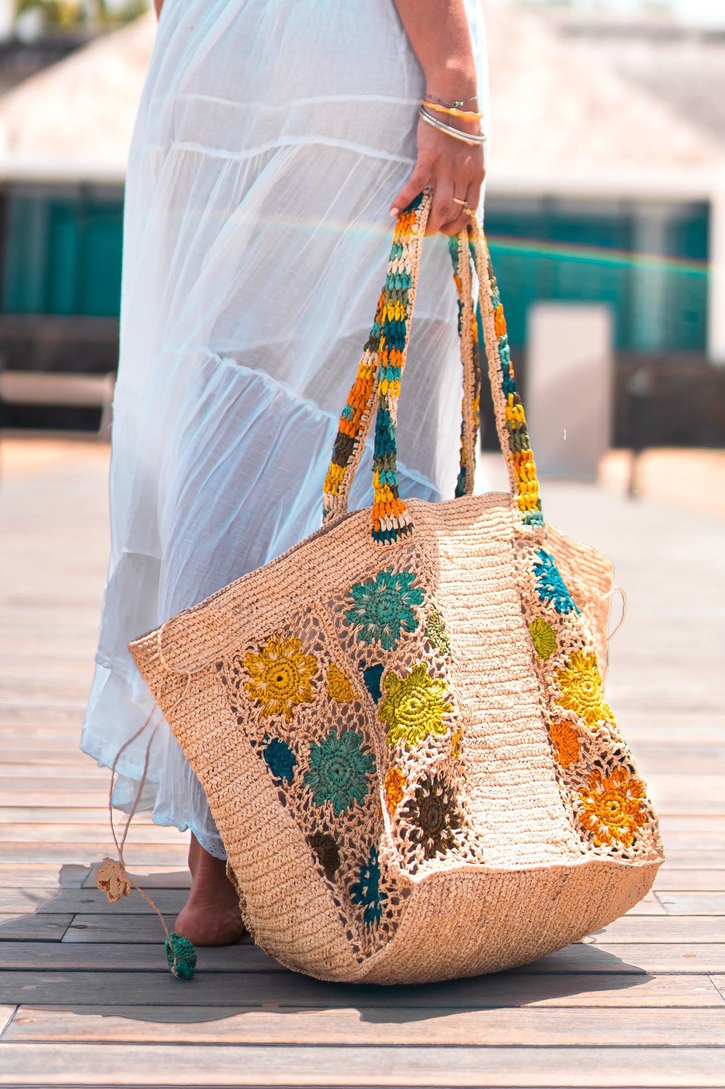 MAXI PANIER RAFFIA