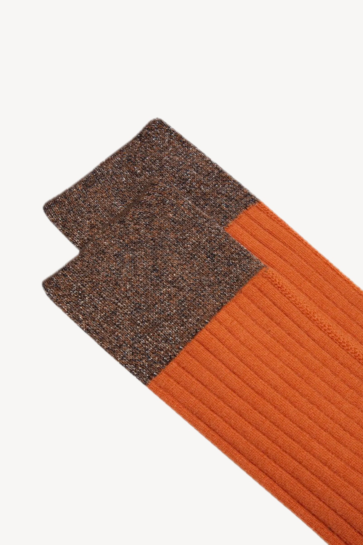 CHAUSSETTES BANDE LUREX ORANGE