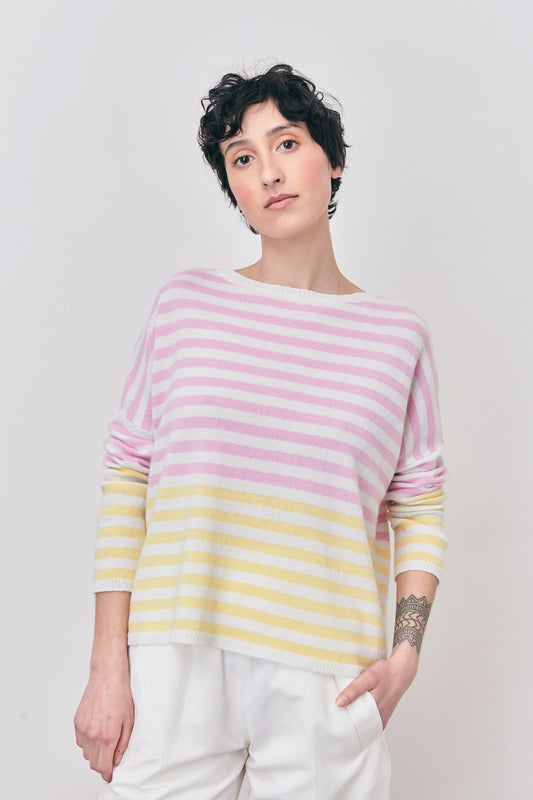 STRIPED CASHMERE PINK