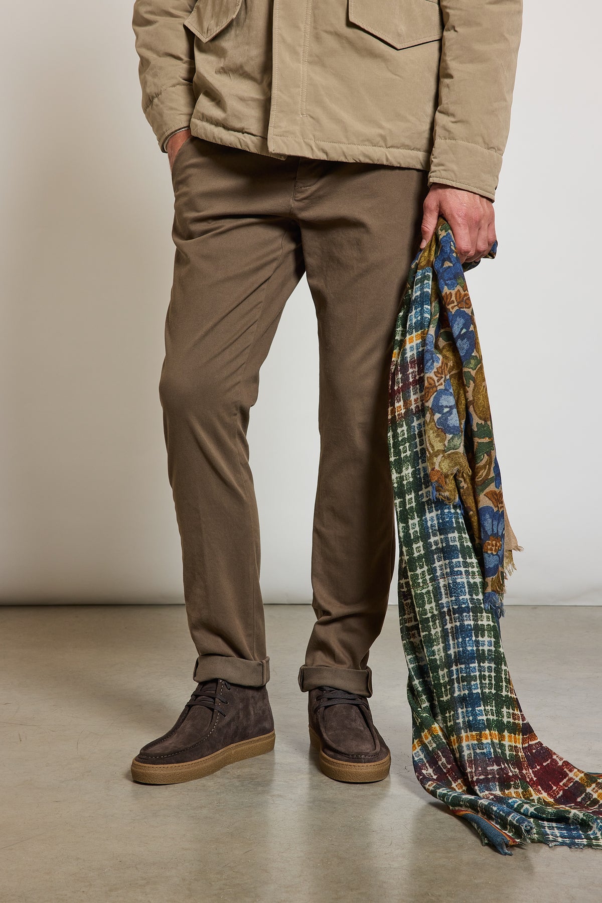 WOOL SCARF KHAKI