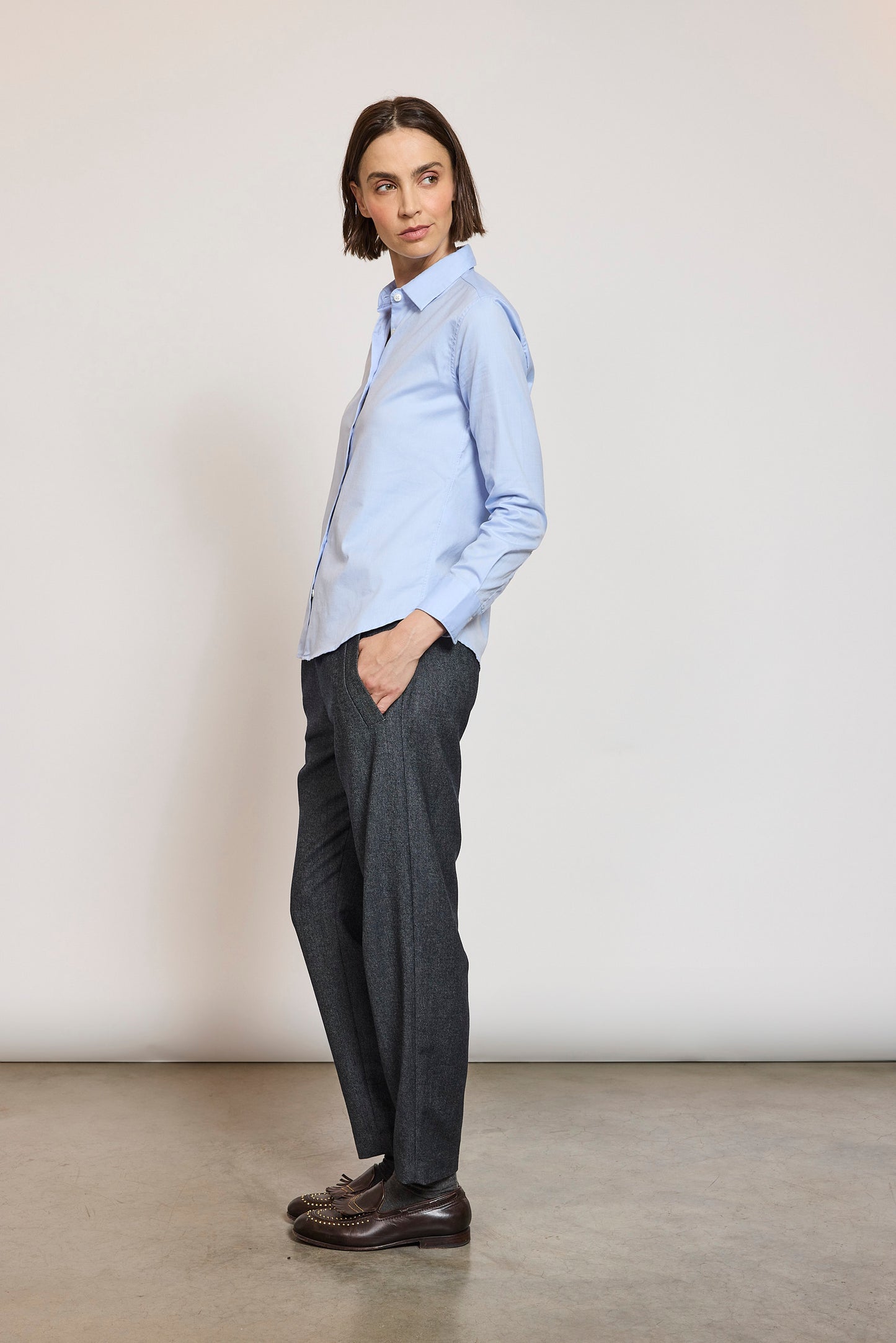 PANTALON LAINE CACHEMIRE Brut