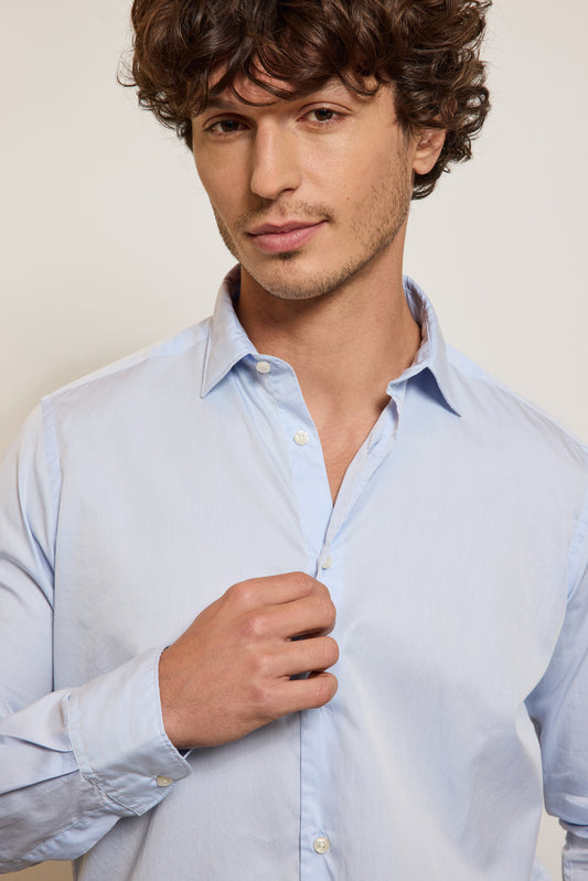 CHEMISE AJUSTÉE BLEUE