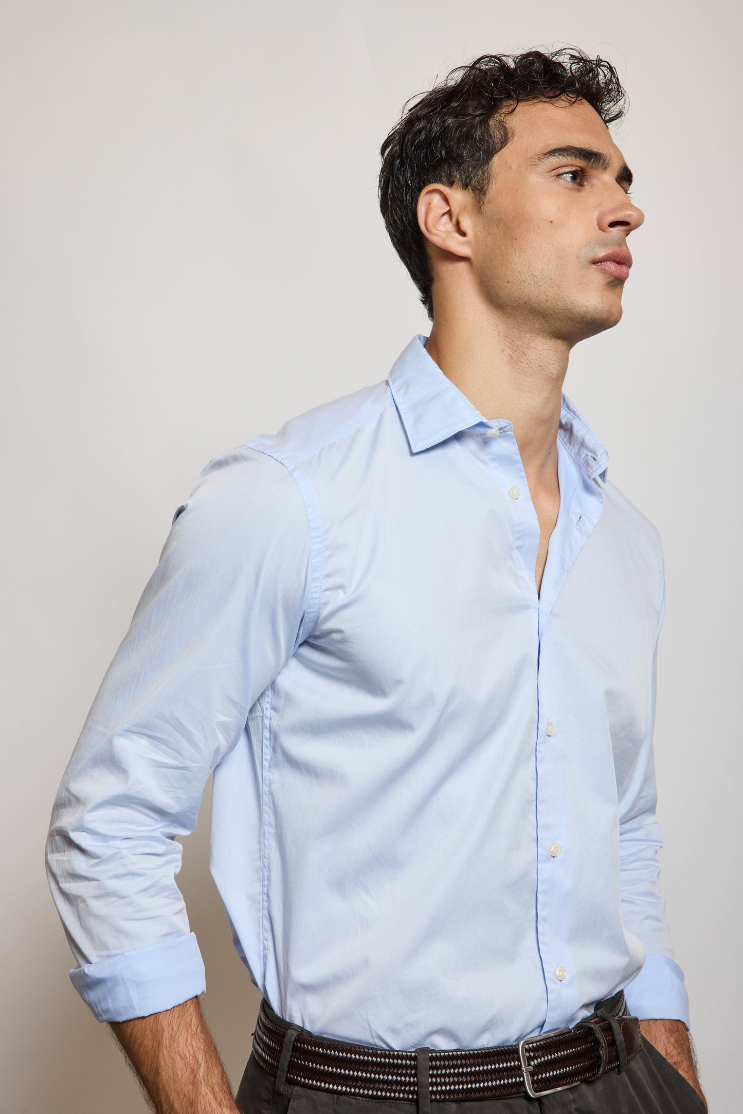 CHEMISE AJUSTÉE BLEUE
