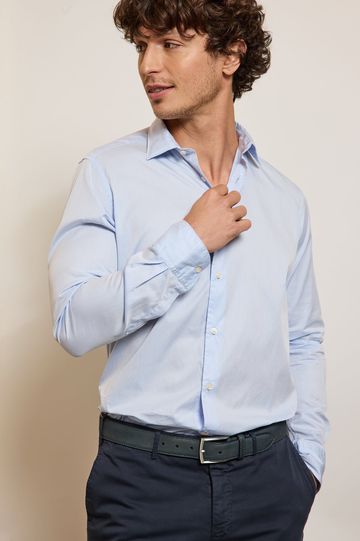 CHEMISE AJUSTÉE BLEUE