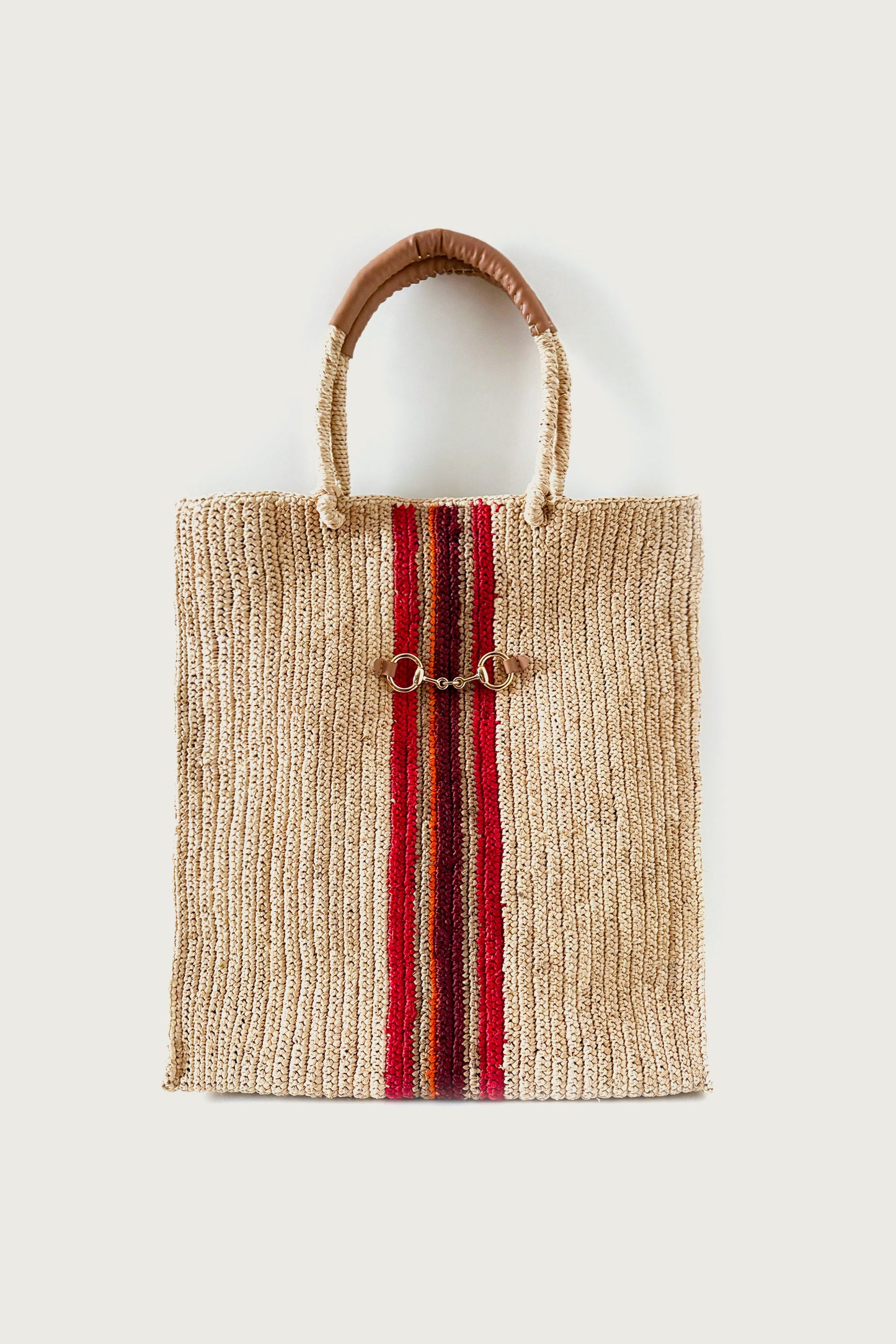 STRIPED BAG RED