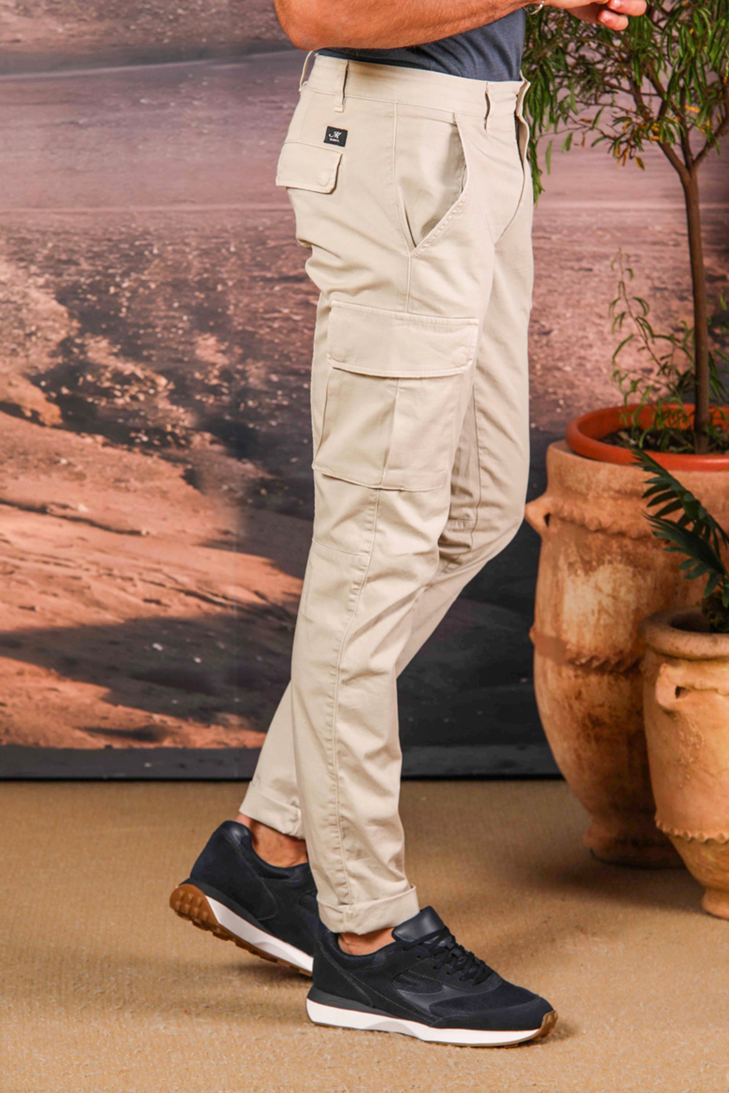 PANTALON CARGO BEIGE