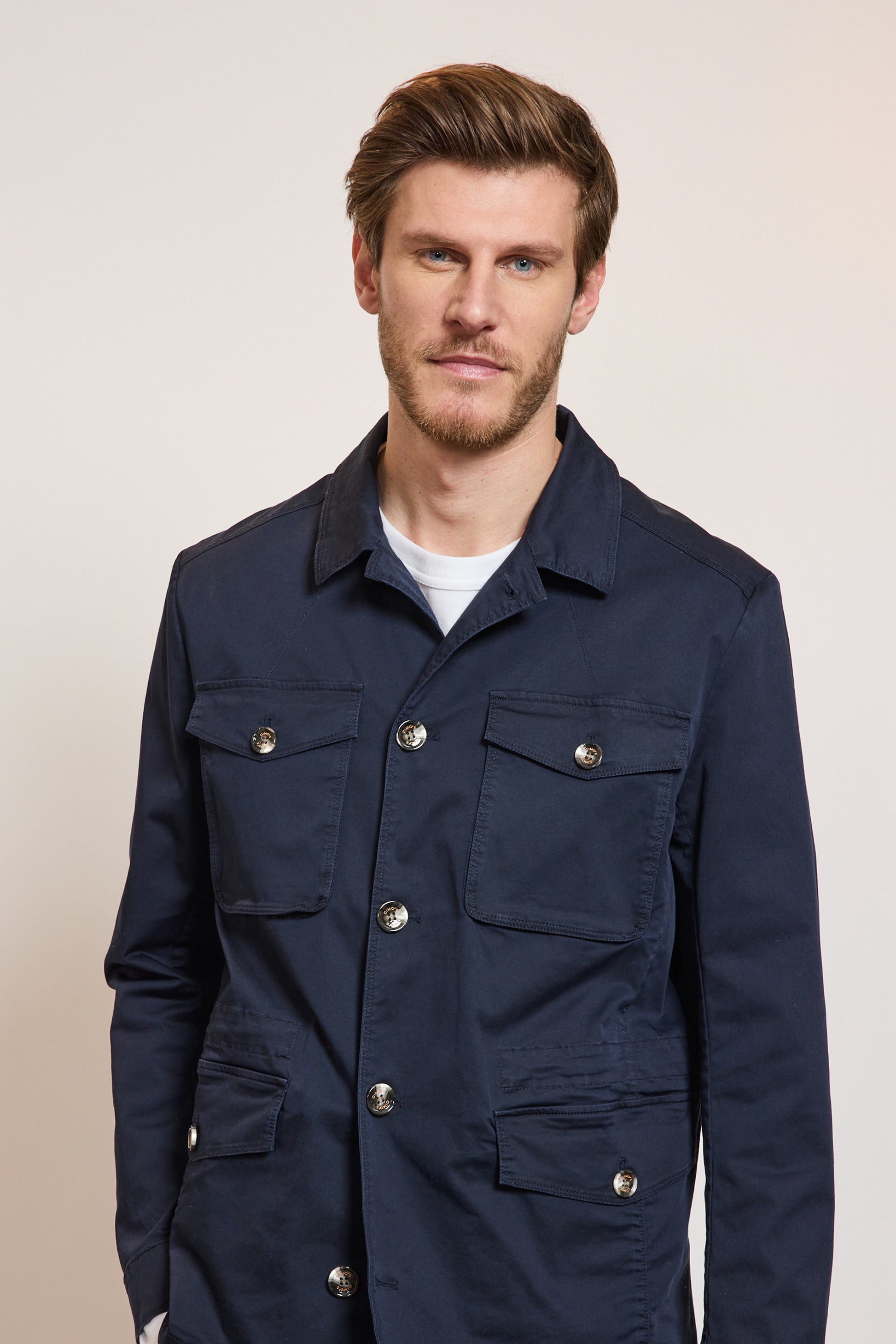 SAHARIAN IN GABARDINE NAVY Victoire Paris SAHARIAN IN GABARDINE NAVY Victoire Paris