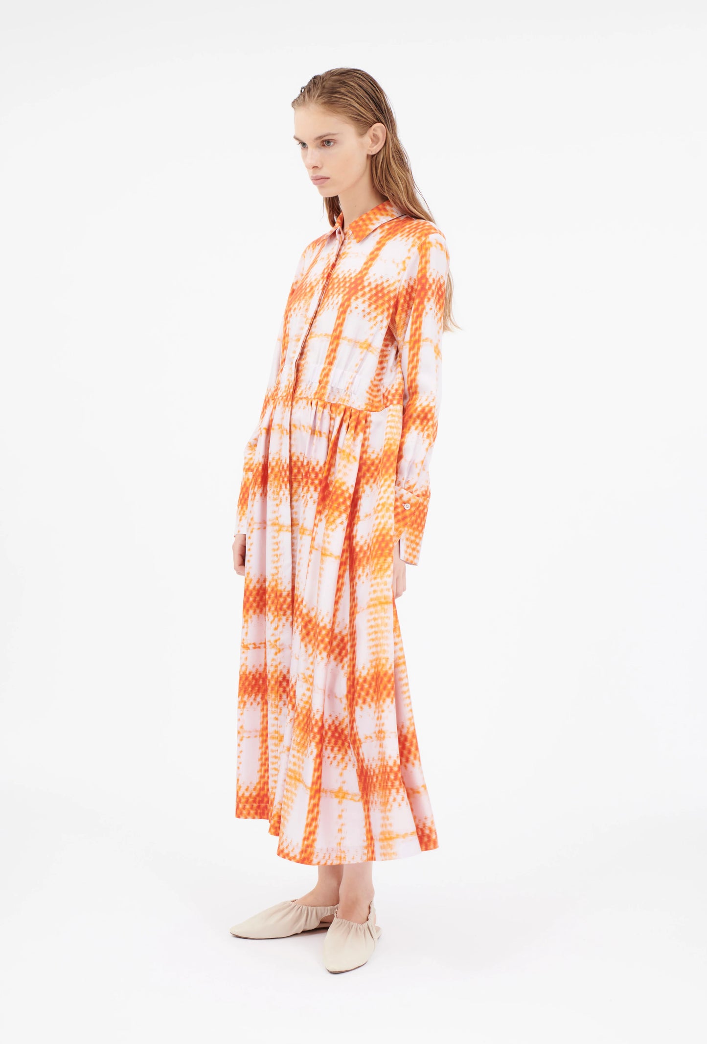 SILK DRESS ORANGE