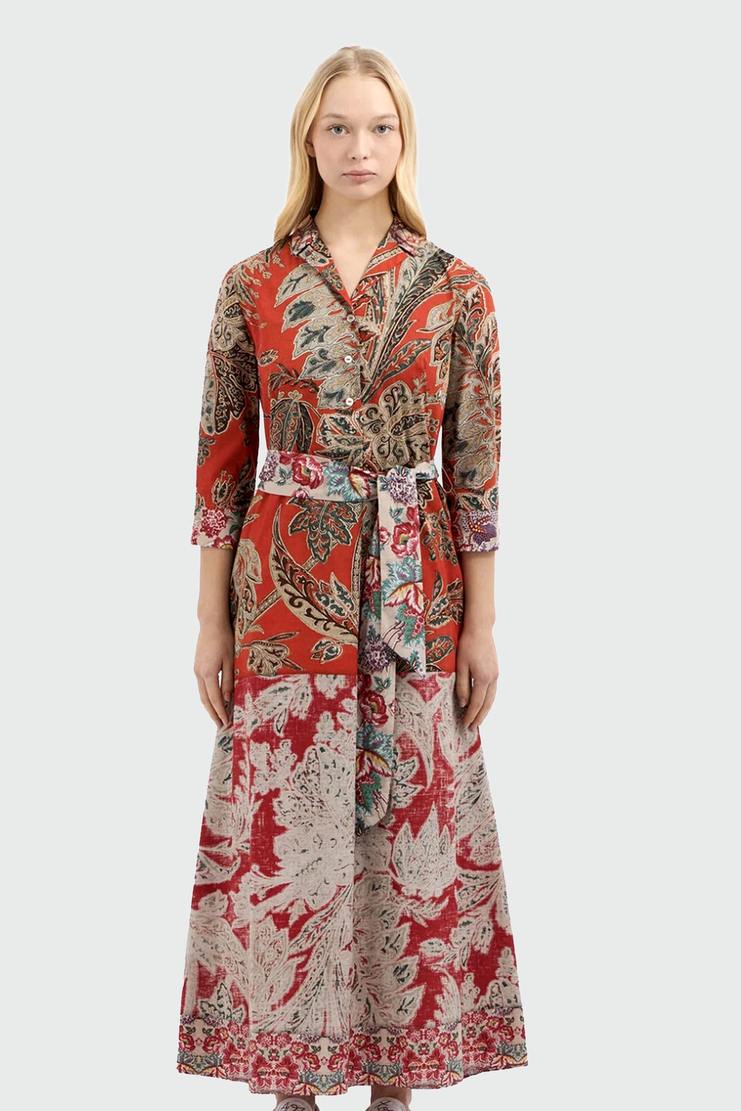 ROBE POLO EN COTON ORANGE