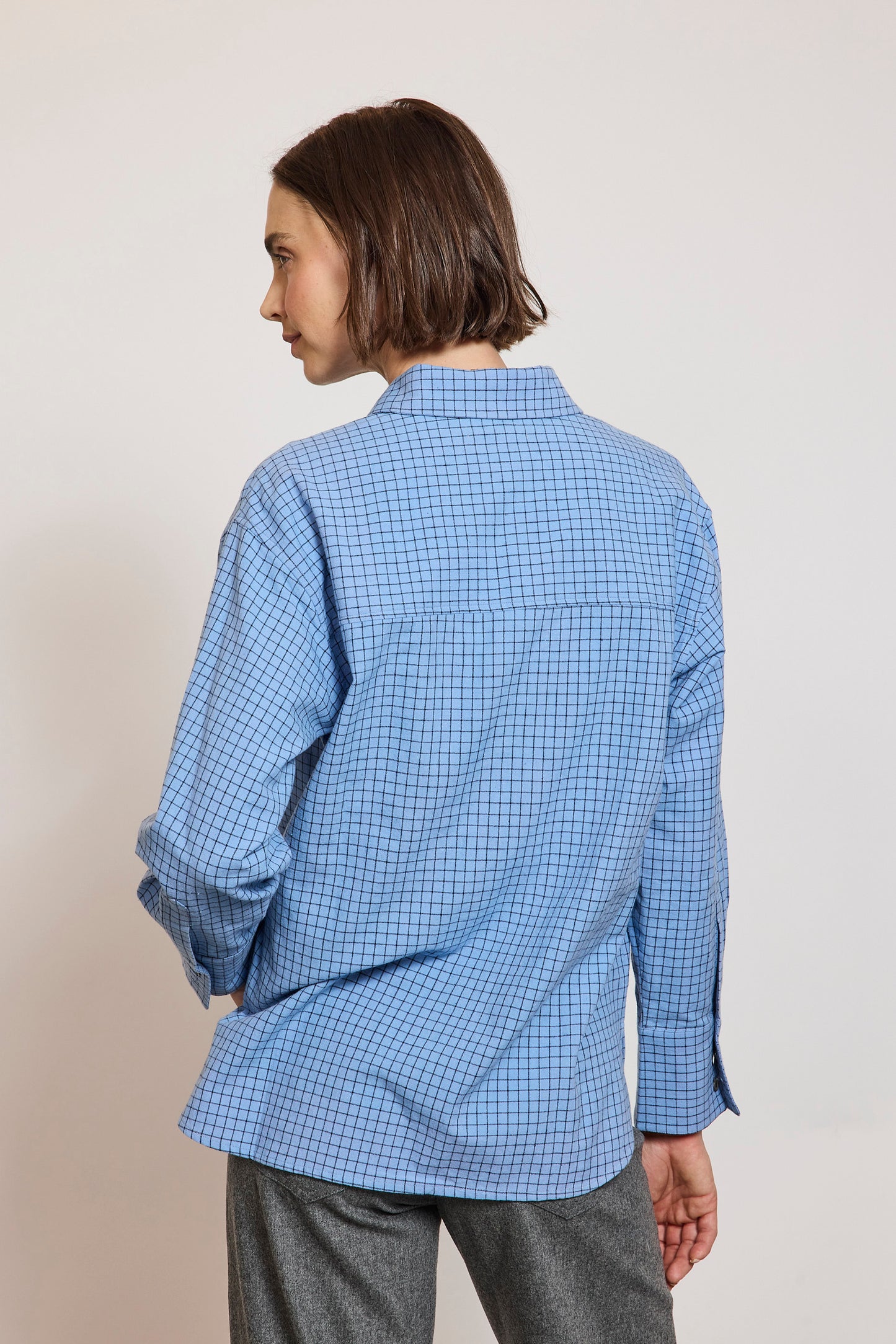 CHEMISE POCHES OVERSIZE CARREAUX