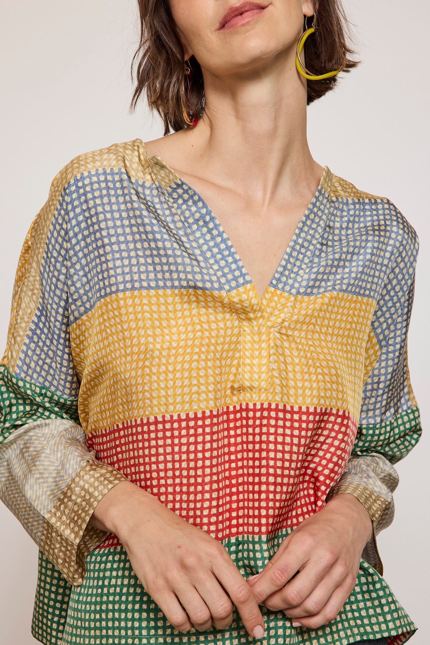 SILK BACK TO SCHOOL TOP MULTICOLORED