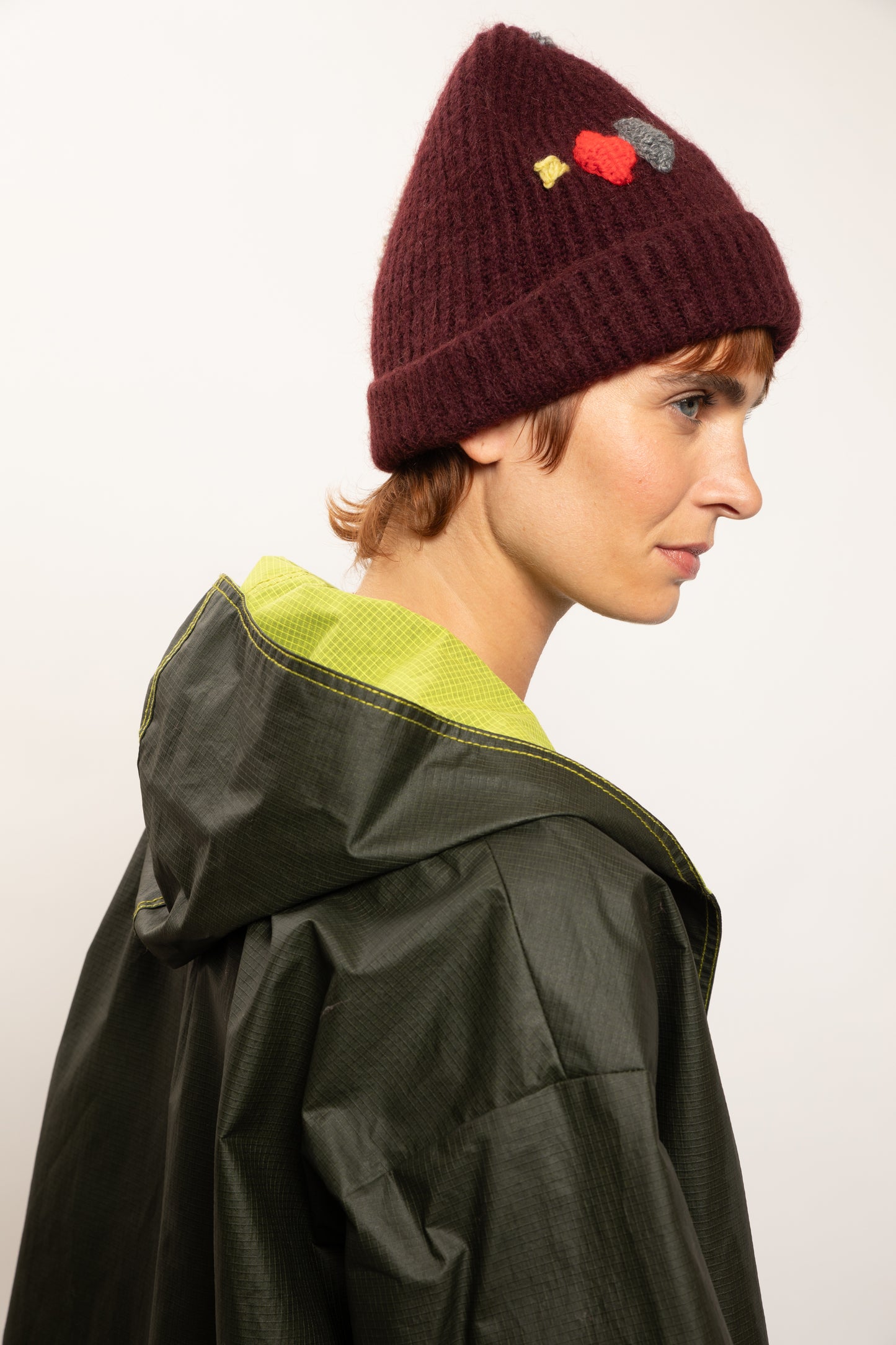 BICOLORED RAINCOAT GREEN