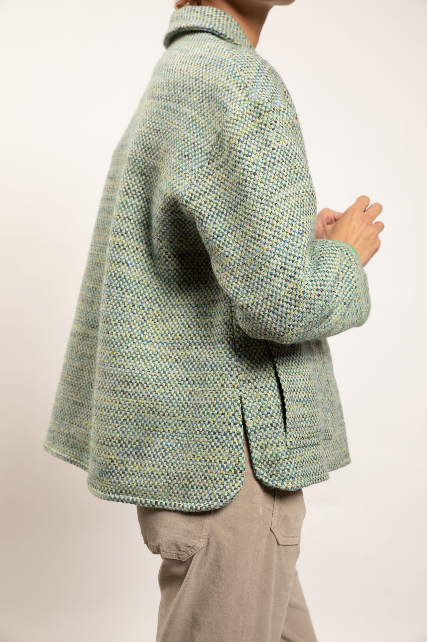 TWEED JACKET GREEN