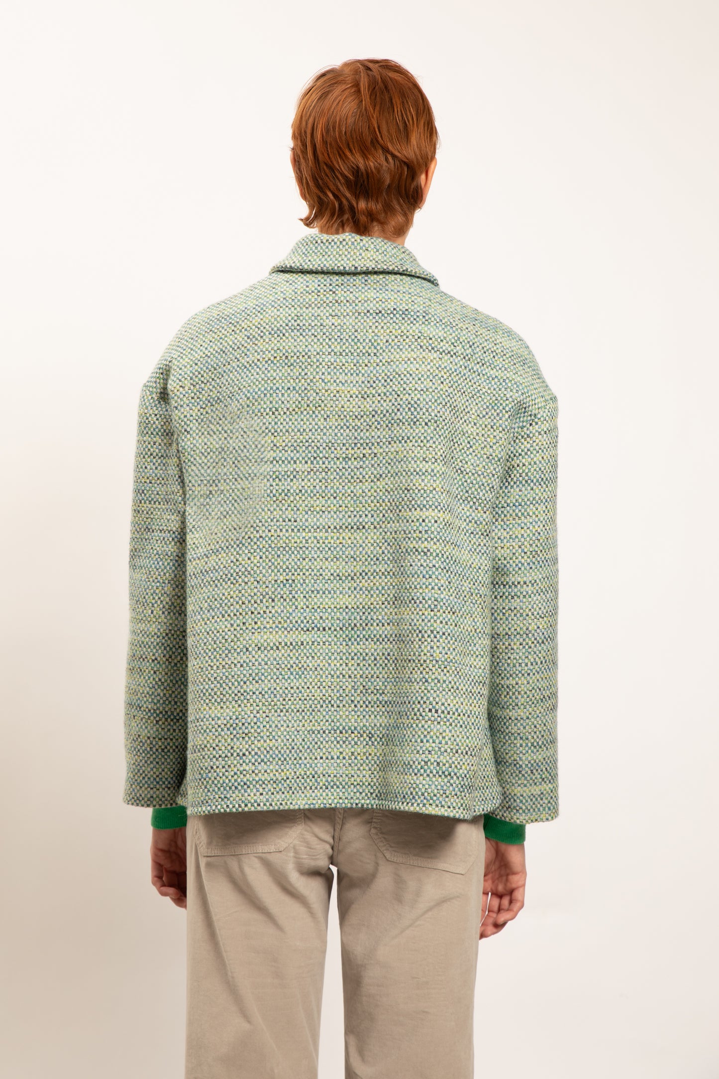 TWEED JACKET GREEN