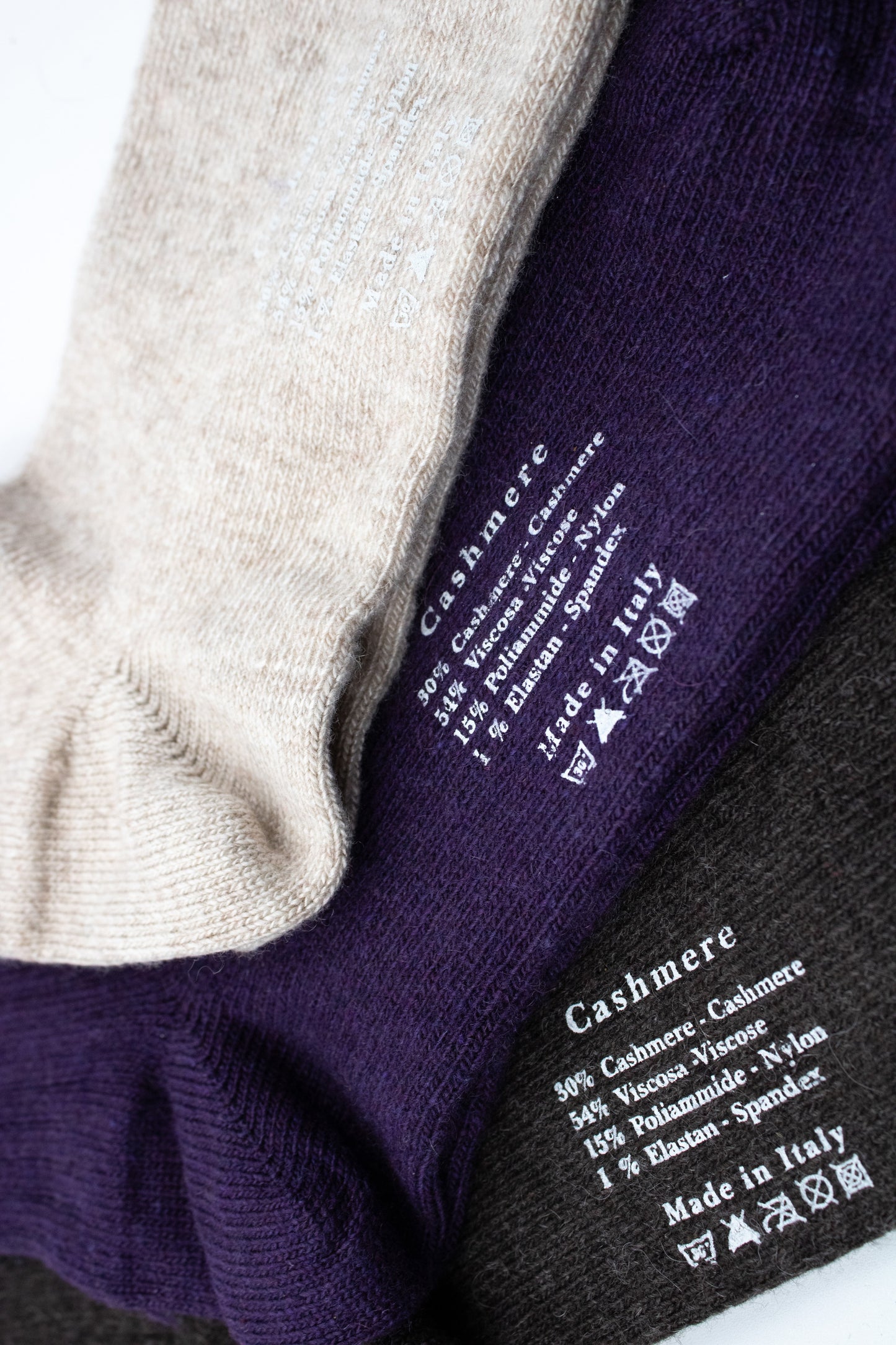 CASHMERE SOCKS COCOA