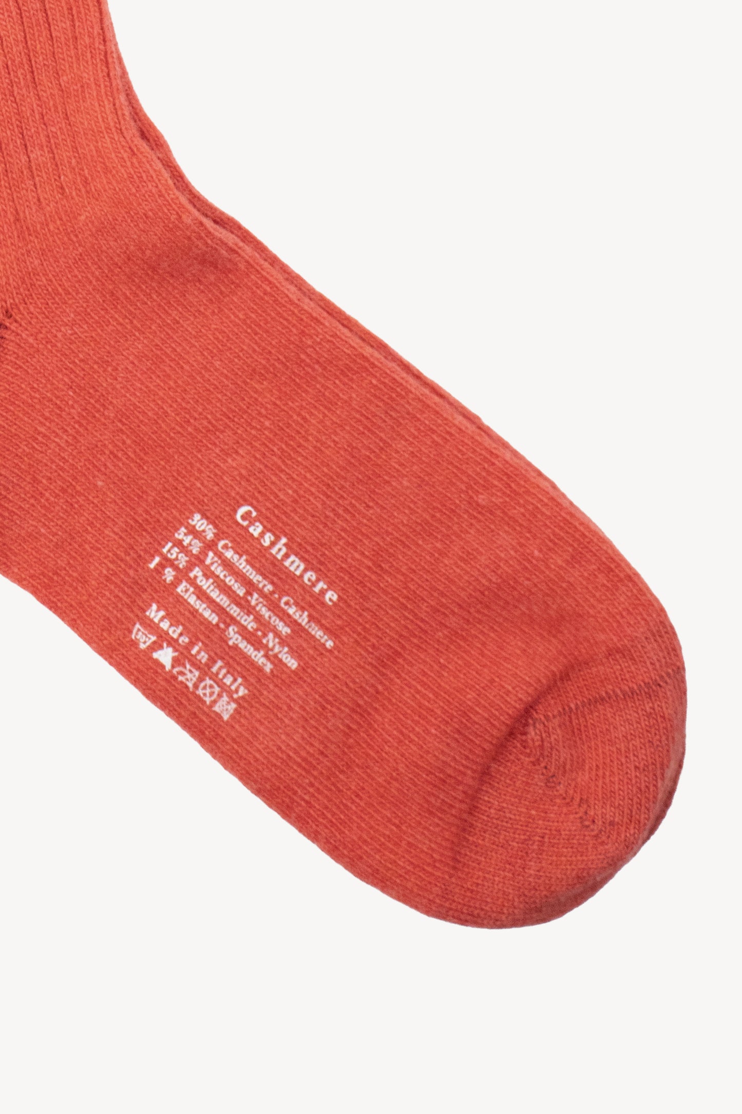 CASHMERE SOCKS CORAL