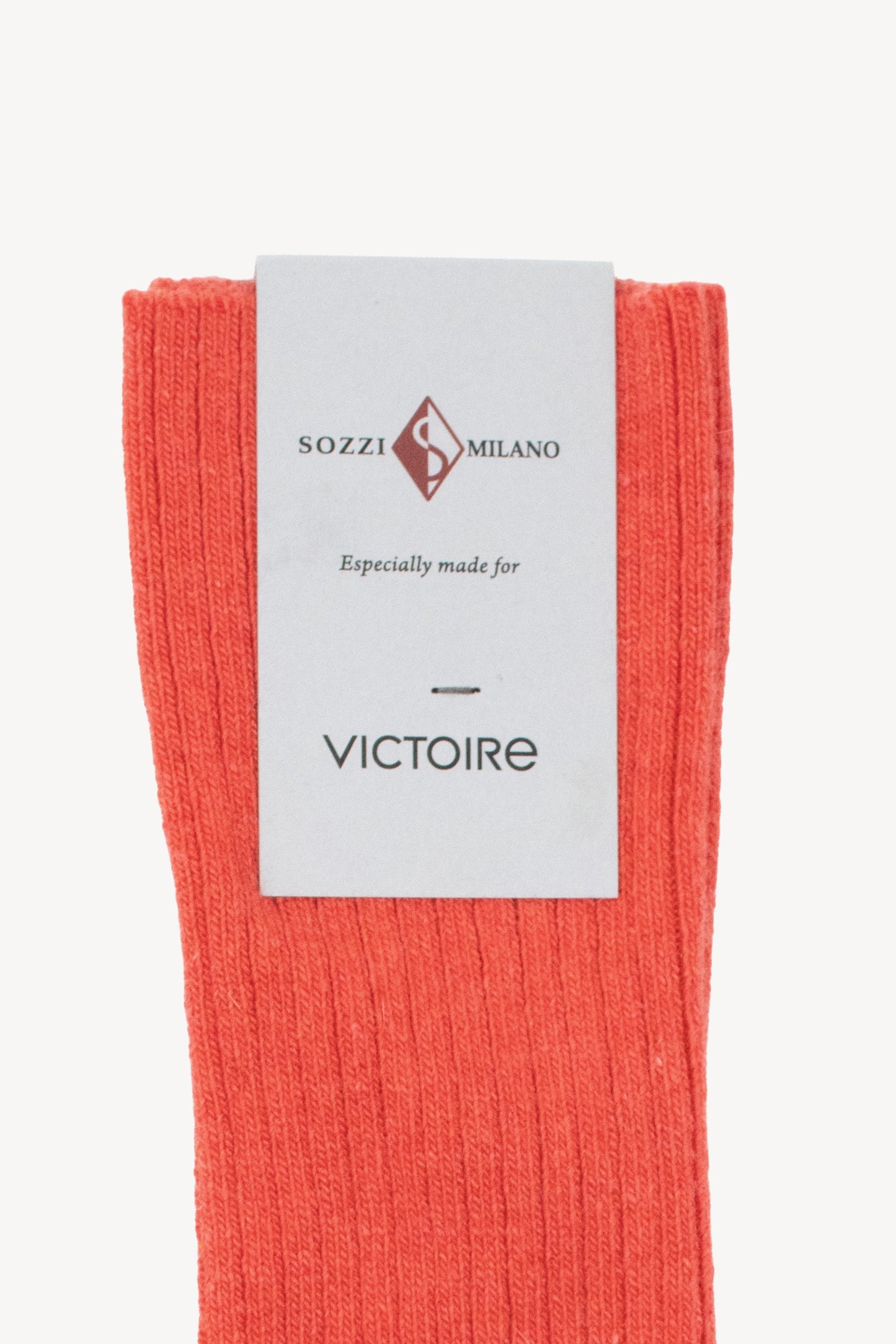 CASHMERE SOCKS CORAL