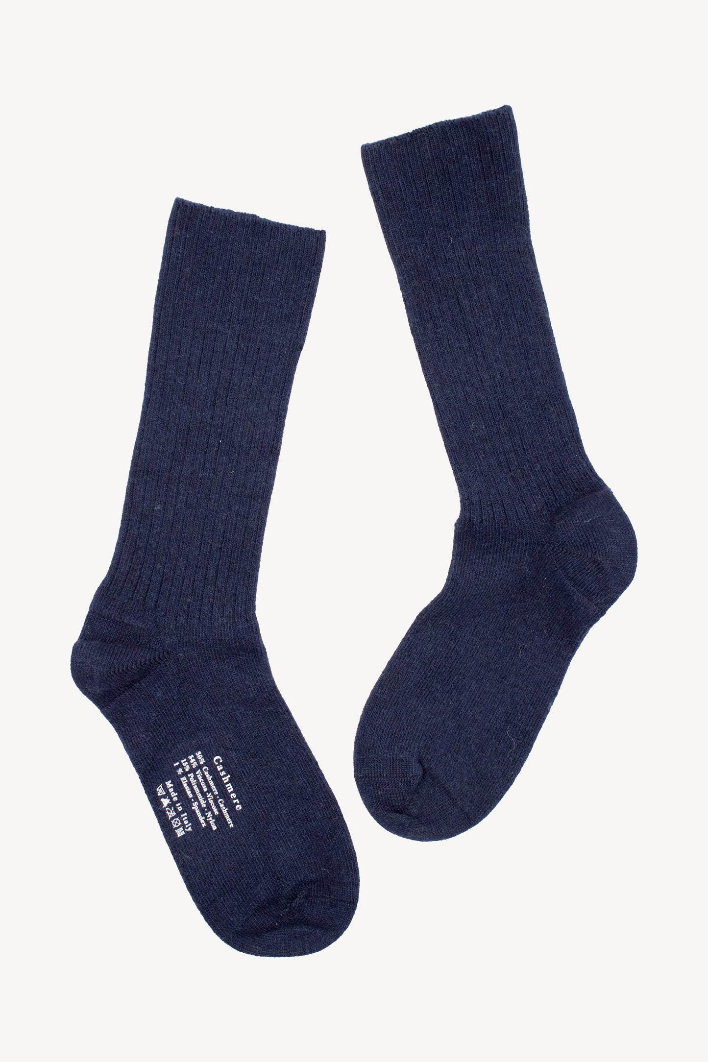 CASHMERE SOCKS NAVY