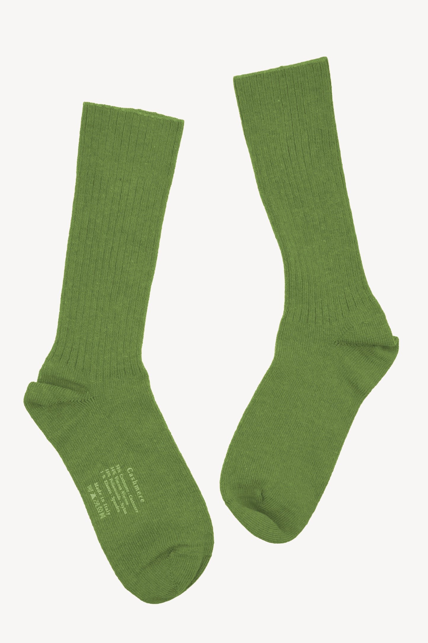 CASHMERE SOCKS GREEN