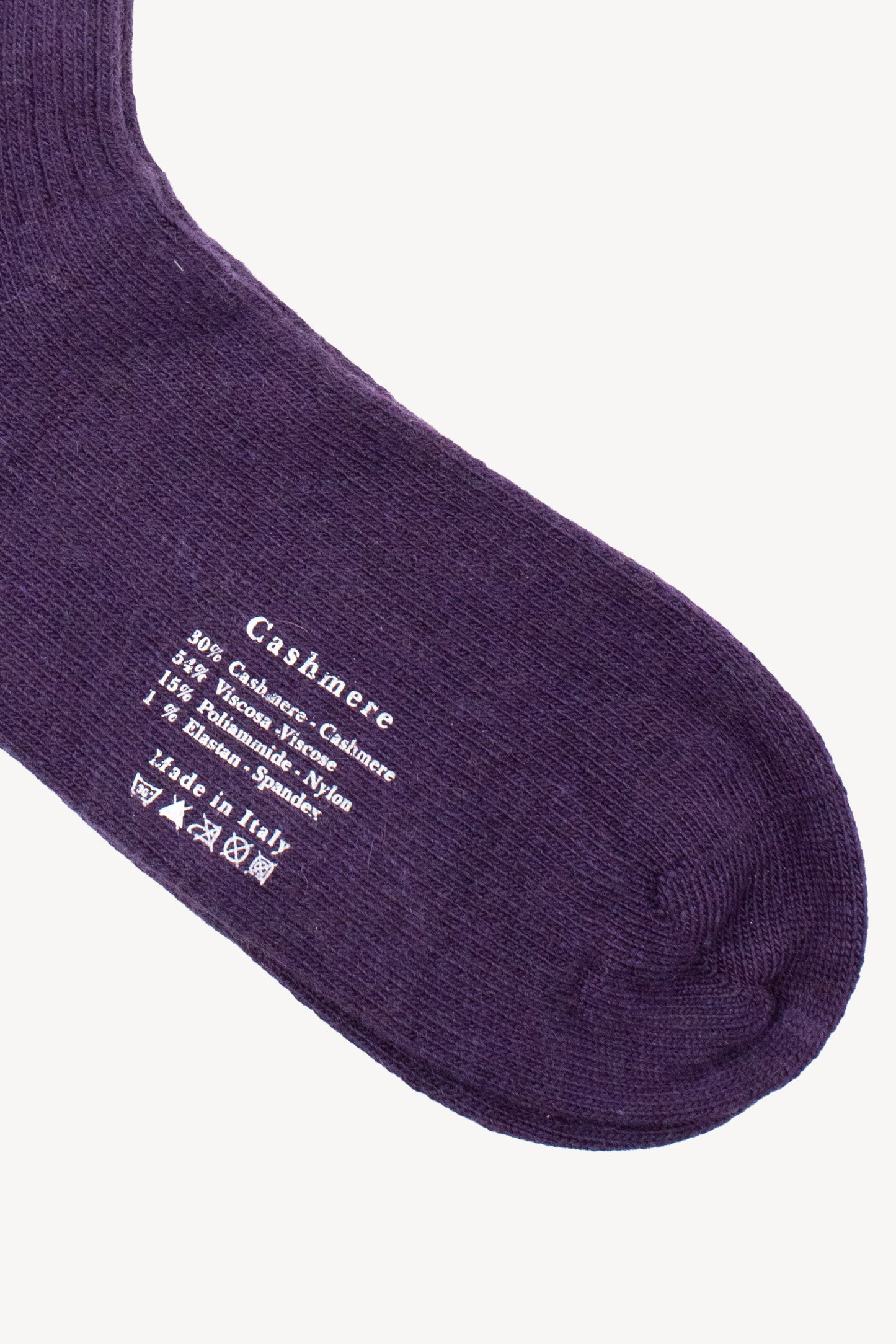 CASHMERE SOCKS PURPLE