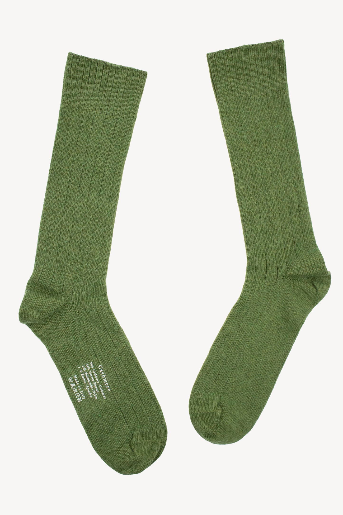 CASHMERE SOCKS GREEN