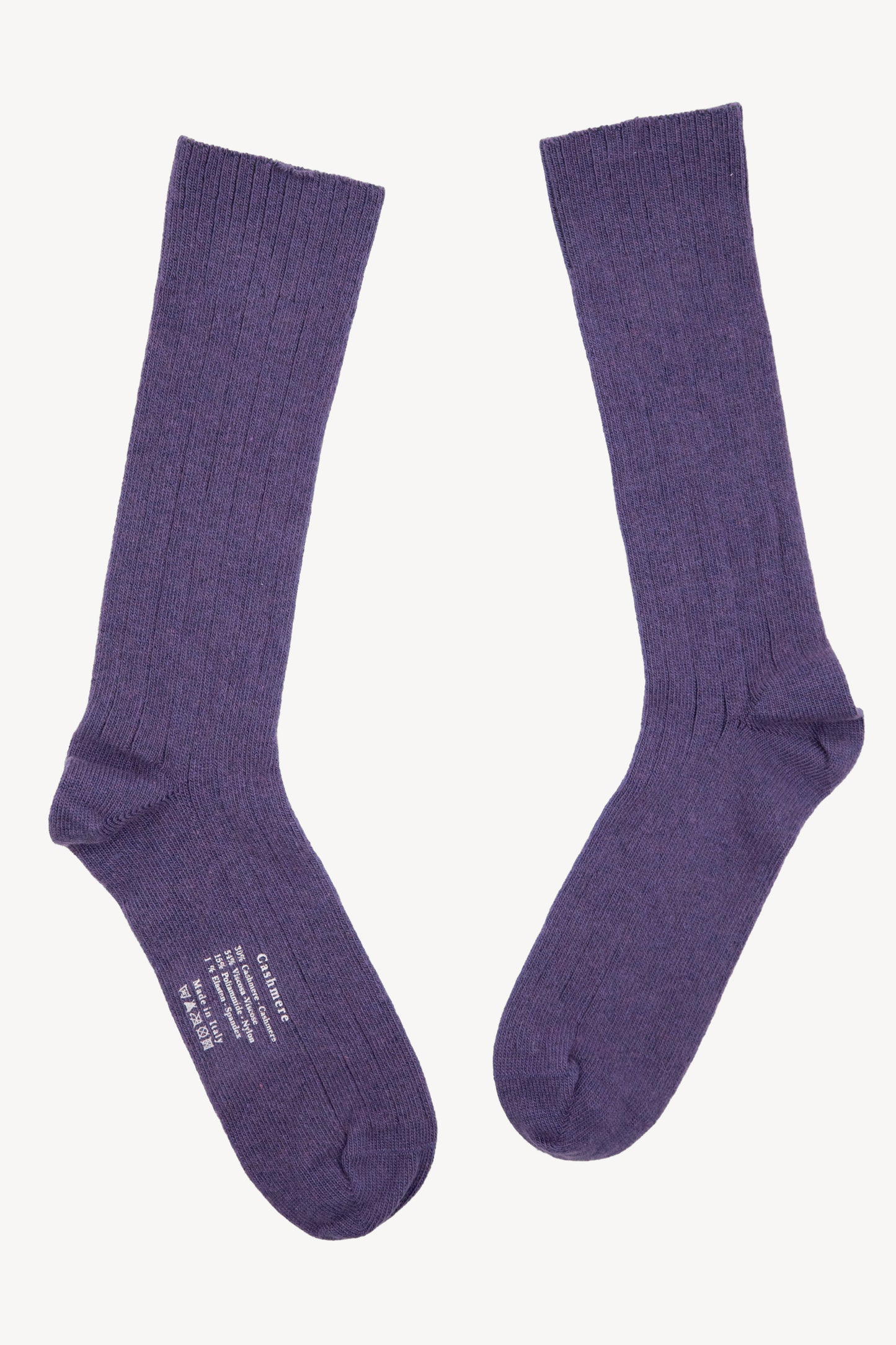 CASHMERE SOCKS PURPLE