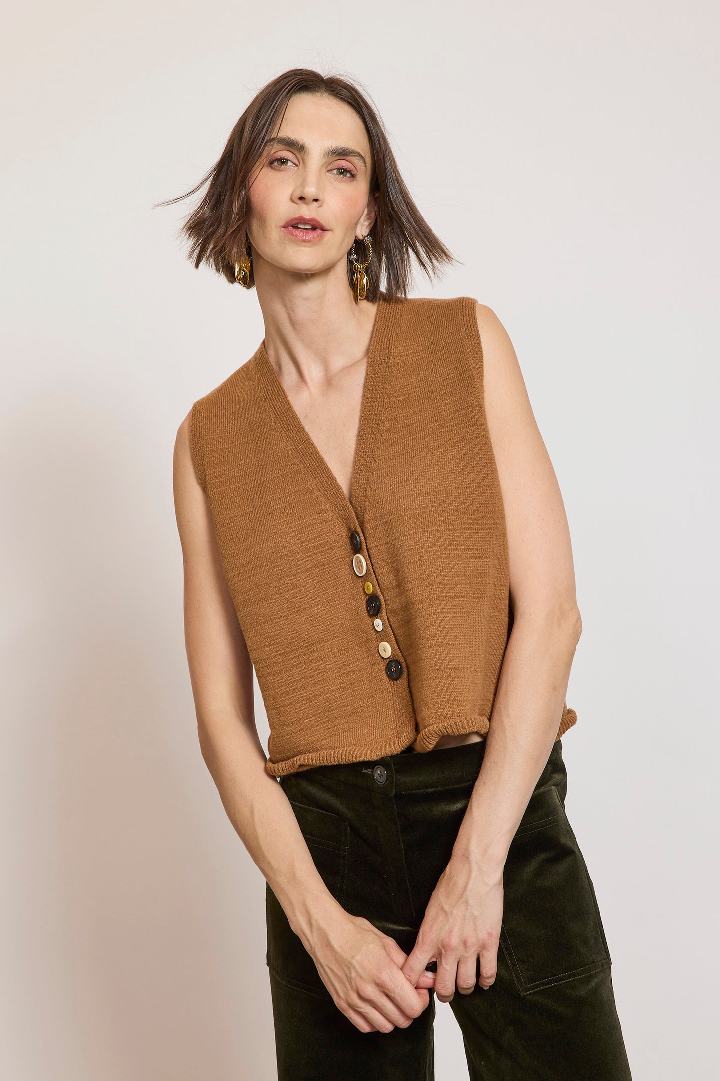 GILET NOISETTE