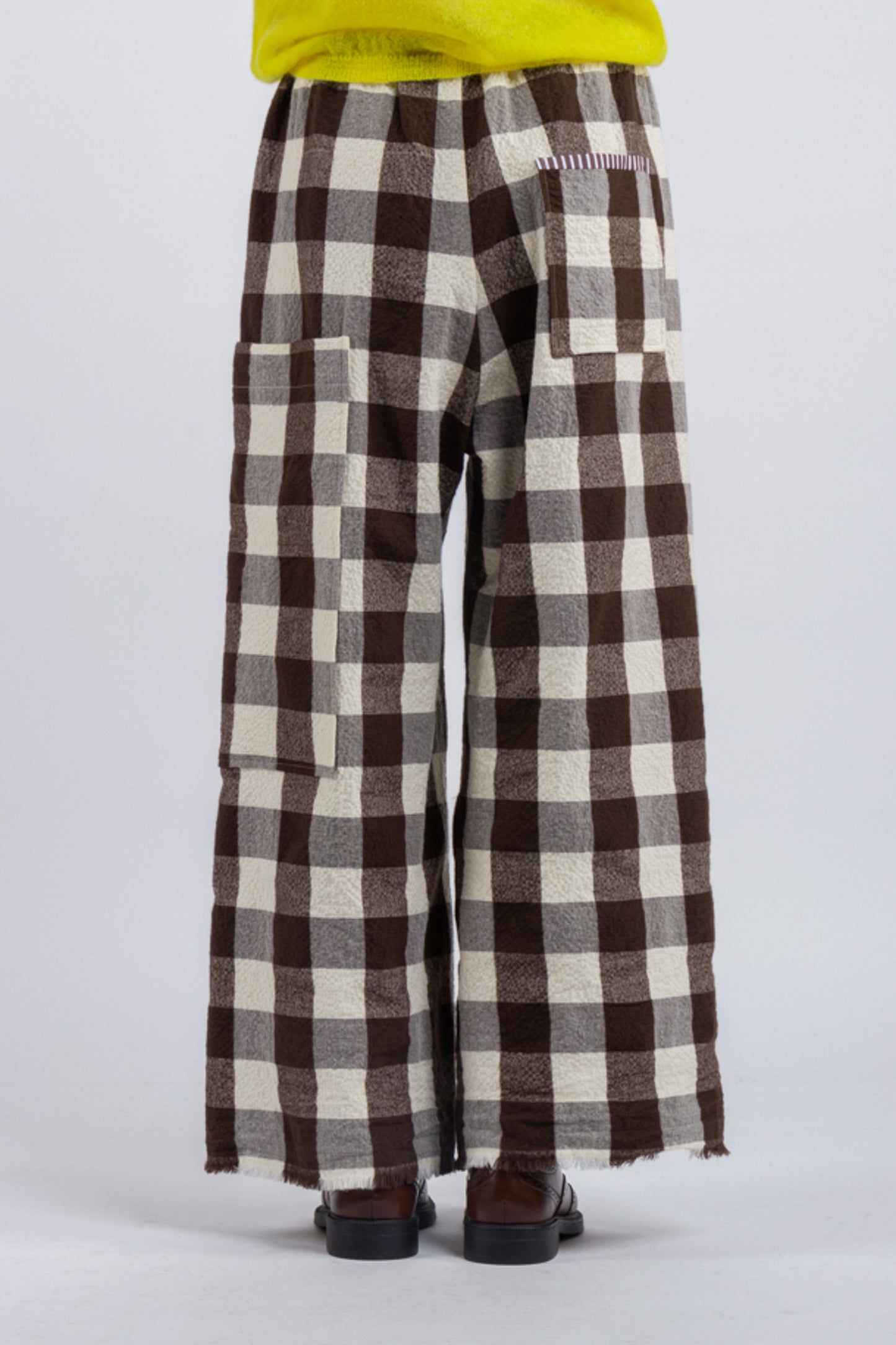 MAXI VICHY PANTS COCOA