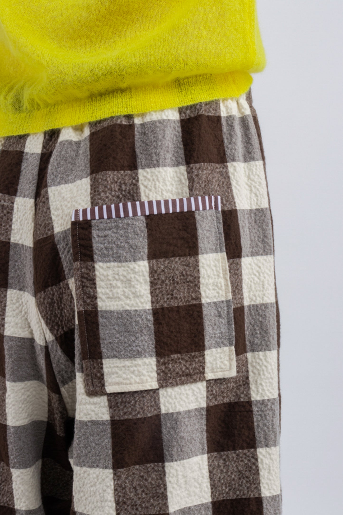 MAXI VICHY PANTS COCOA