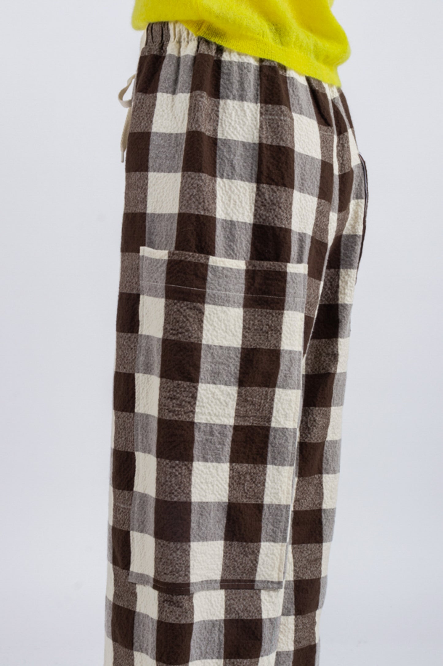 MAXI VICHY PANTS COCOA