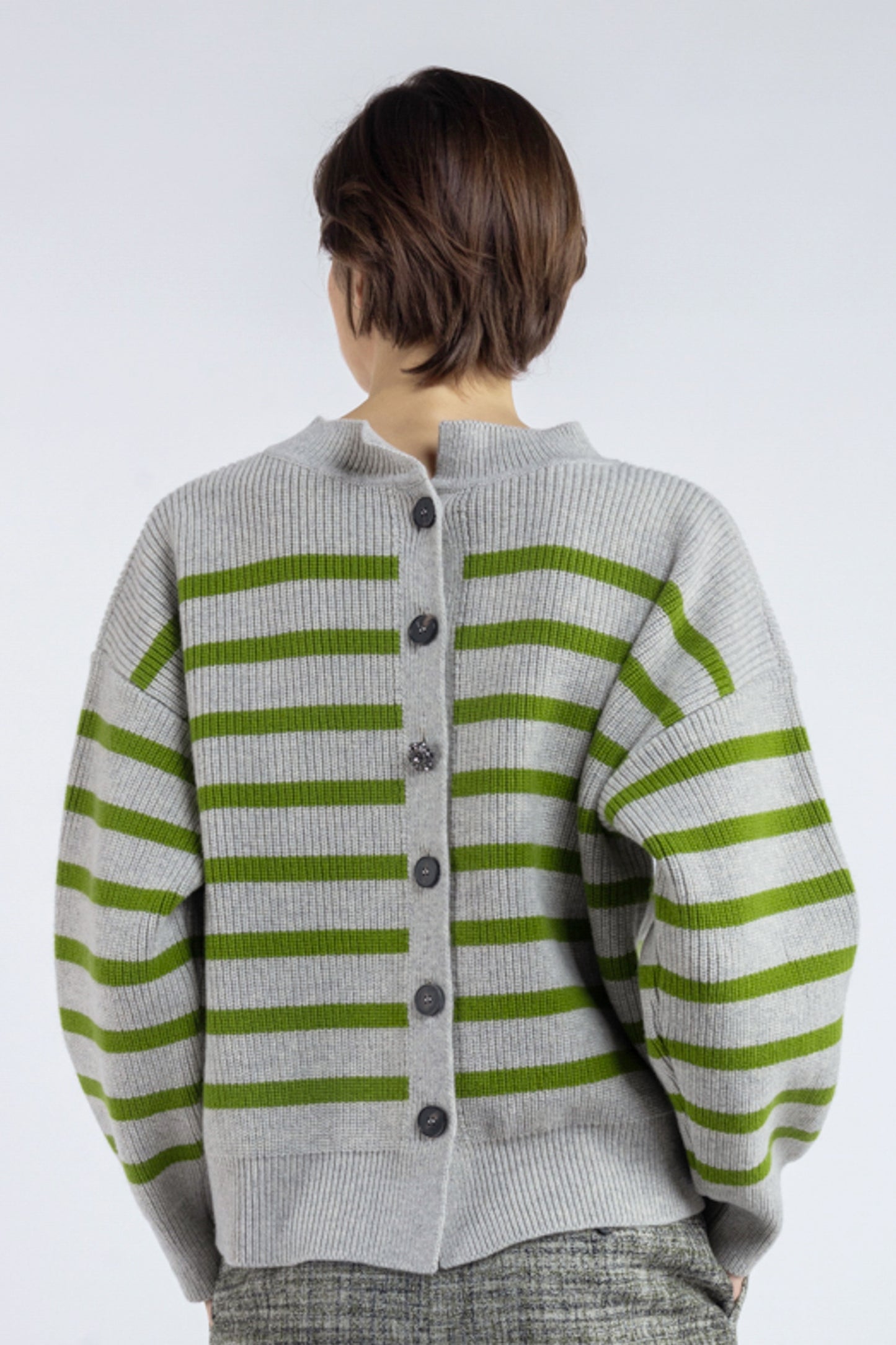 STRIPES SWEATER GREY