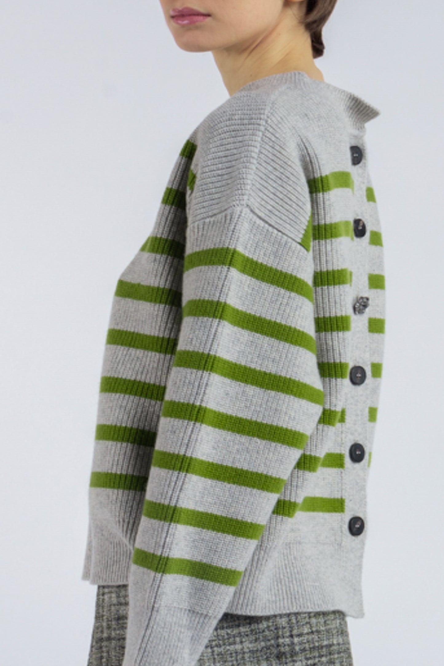 STRIPES SWEATER GREY