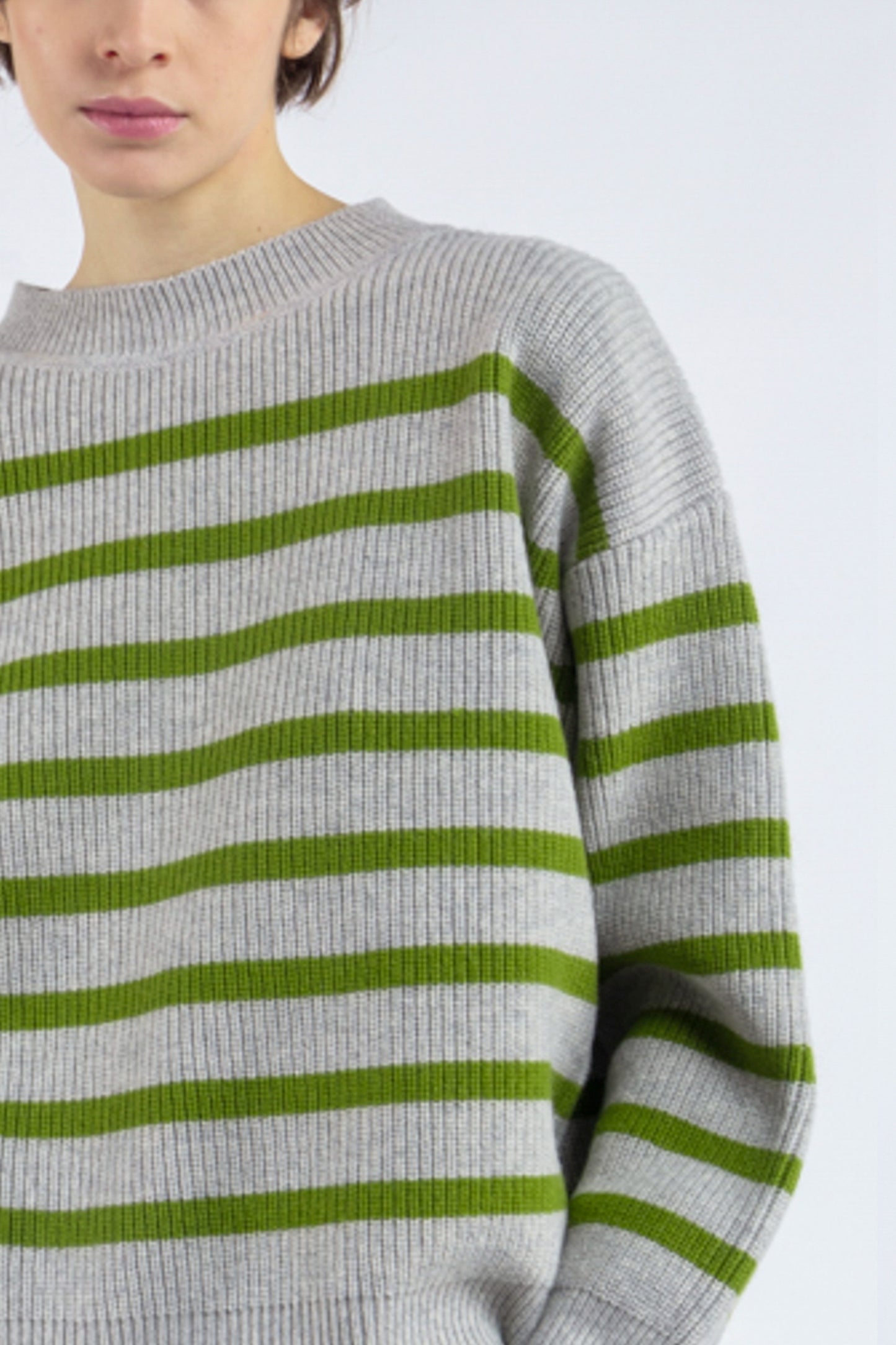 STRIPES SWEATER GREY