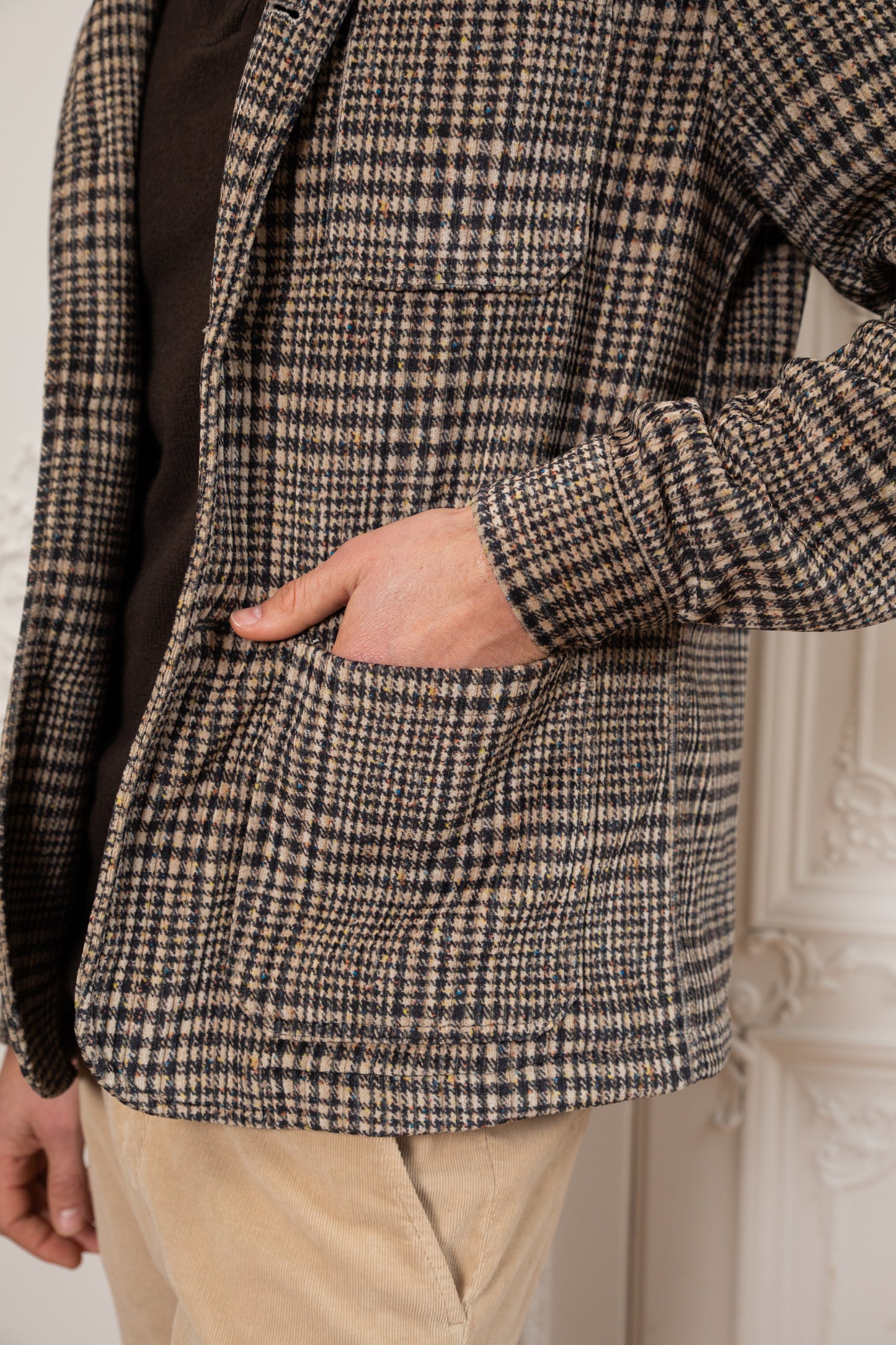 VELVET JACKET TARTAN