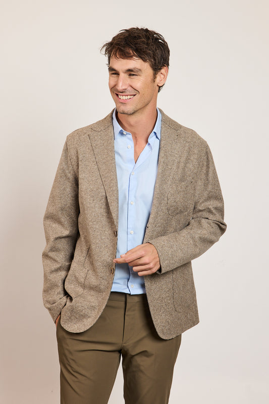 VESTE JERSEY DE LAINE SABLE