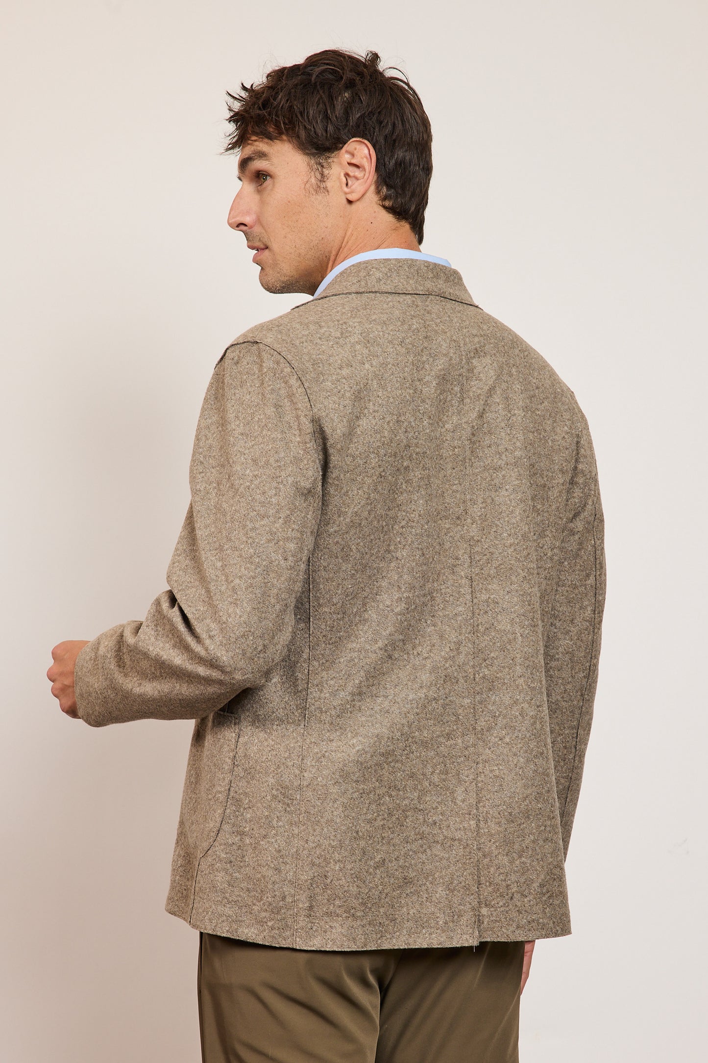 VESTE JERSEY DE LAINE SABLE