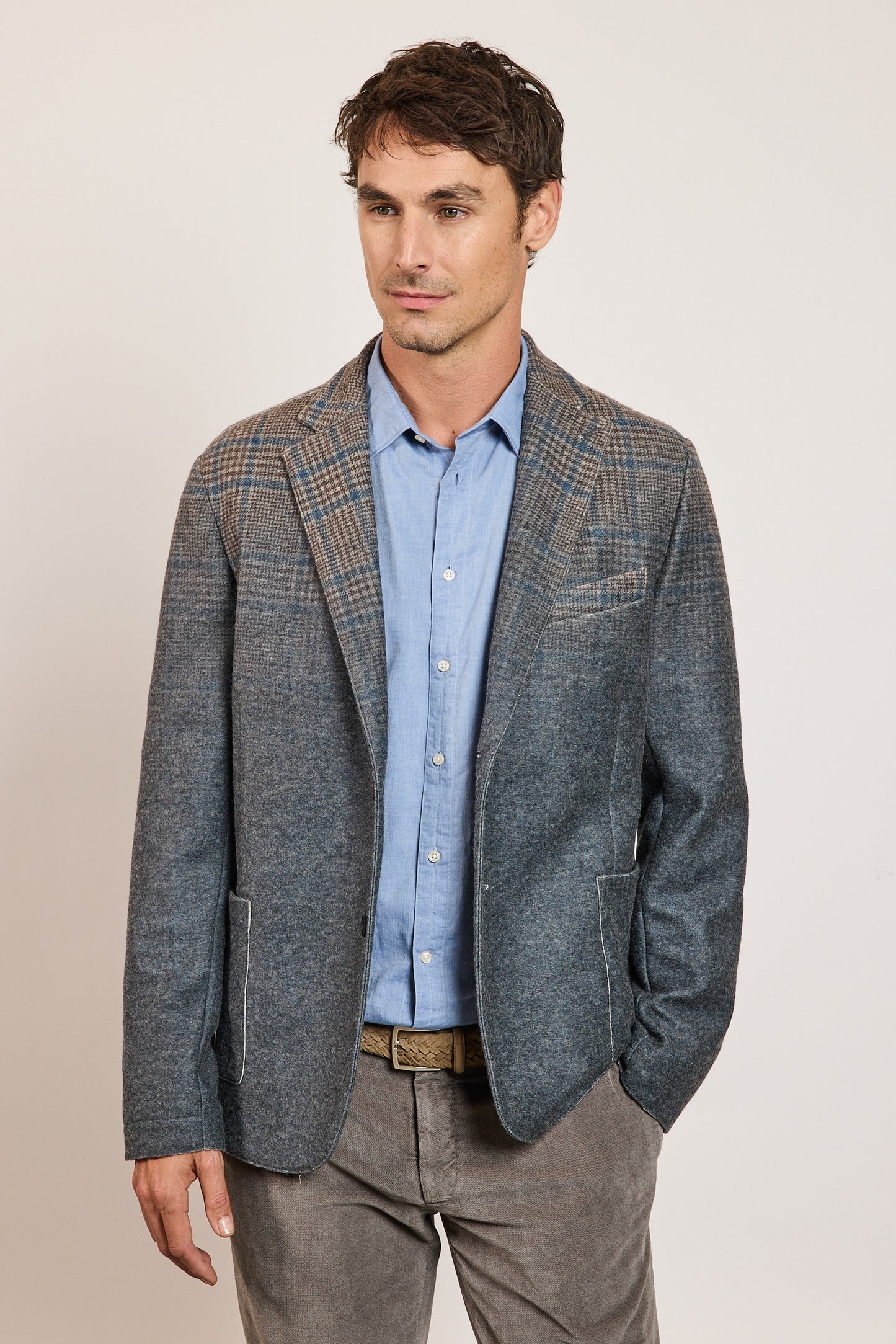 VESTE JERSEY DE LAINE MARINE