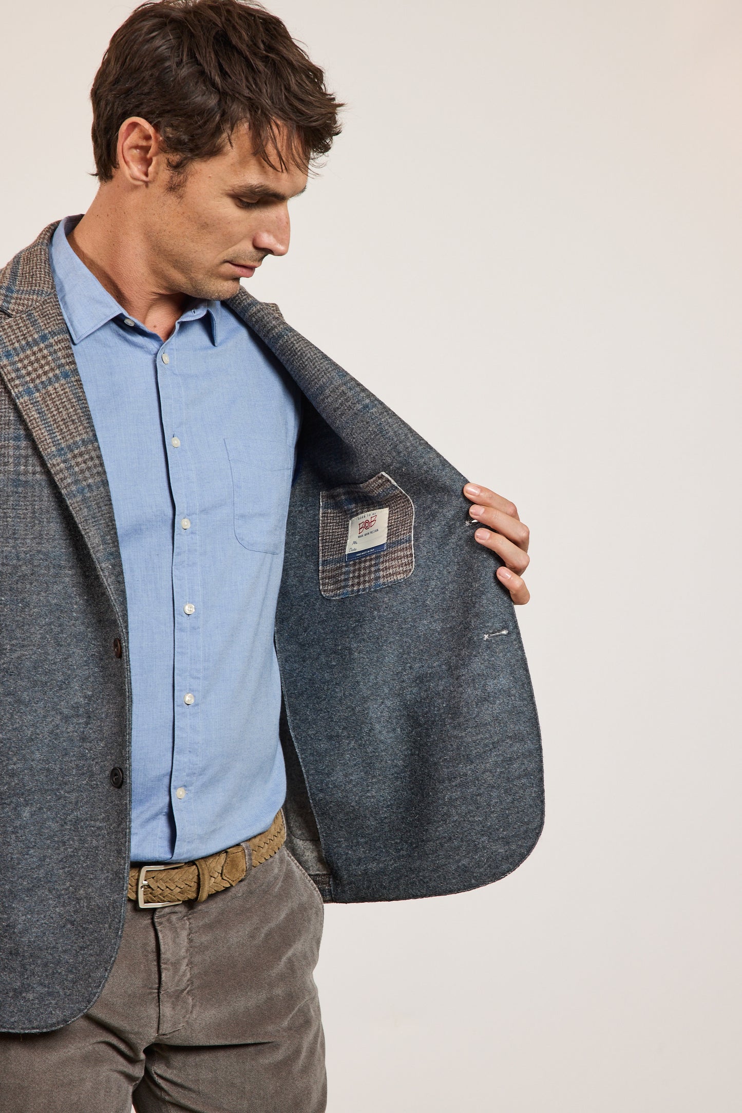 VESTE JERSEY DE LAINE MARINE