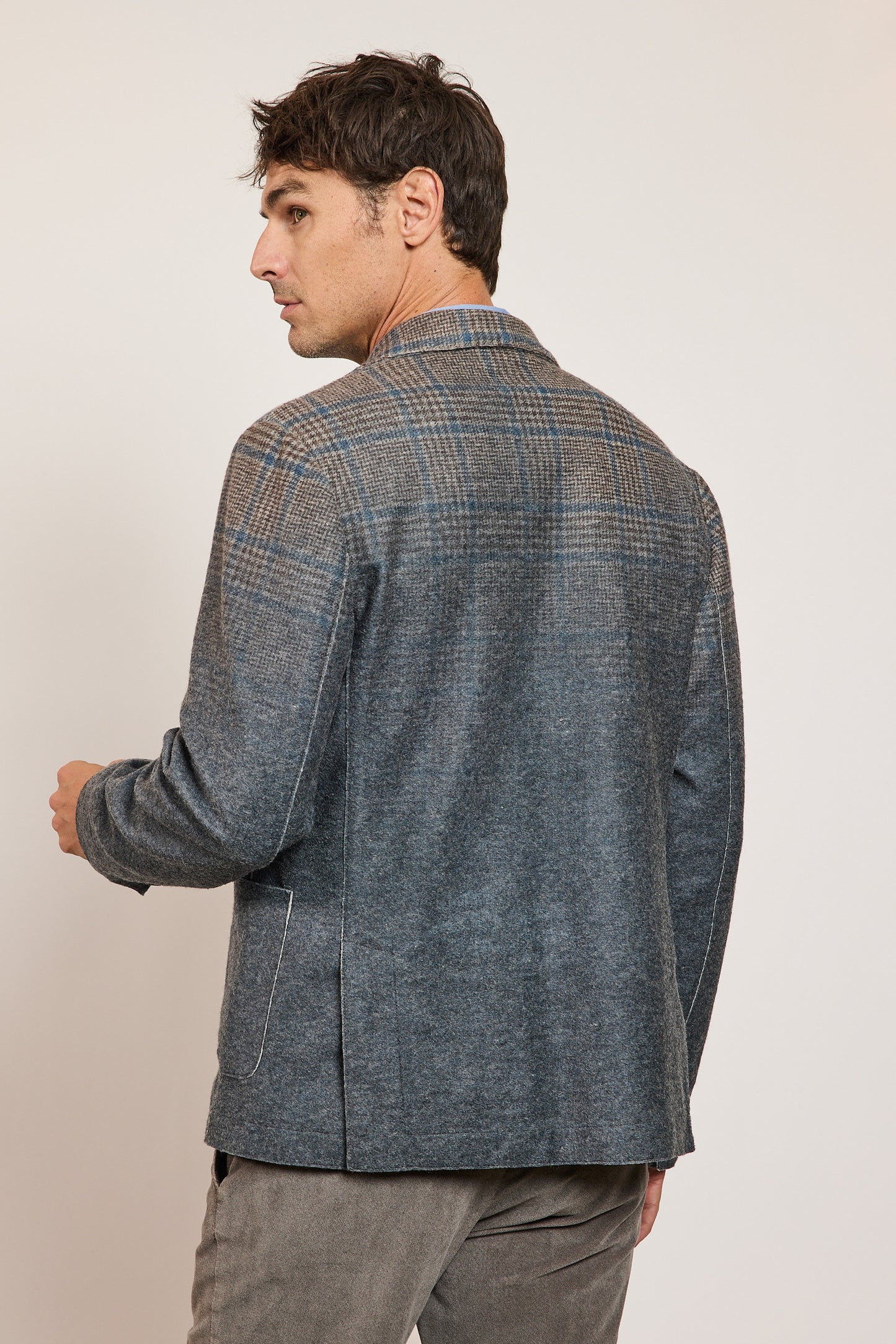 VESTE JERSEY DE LAINE MARINE