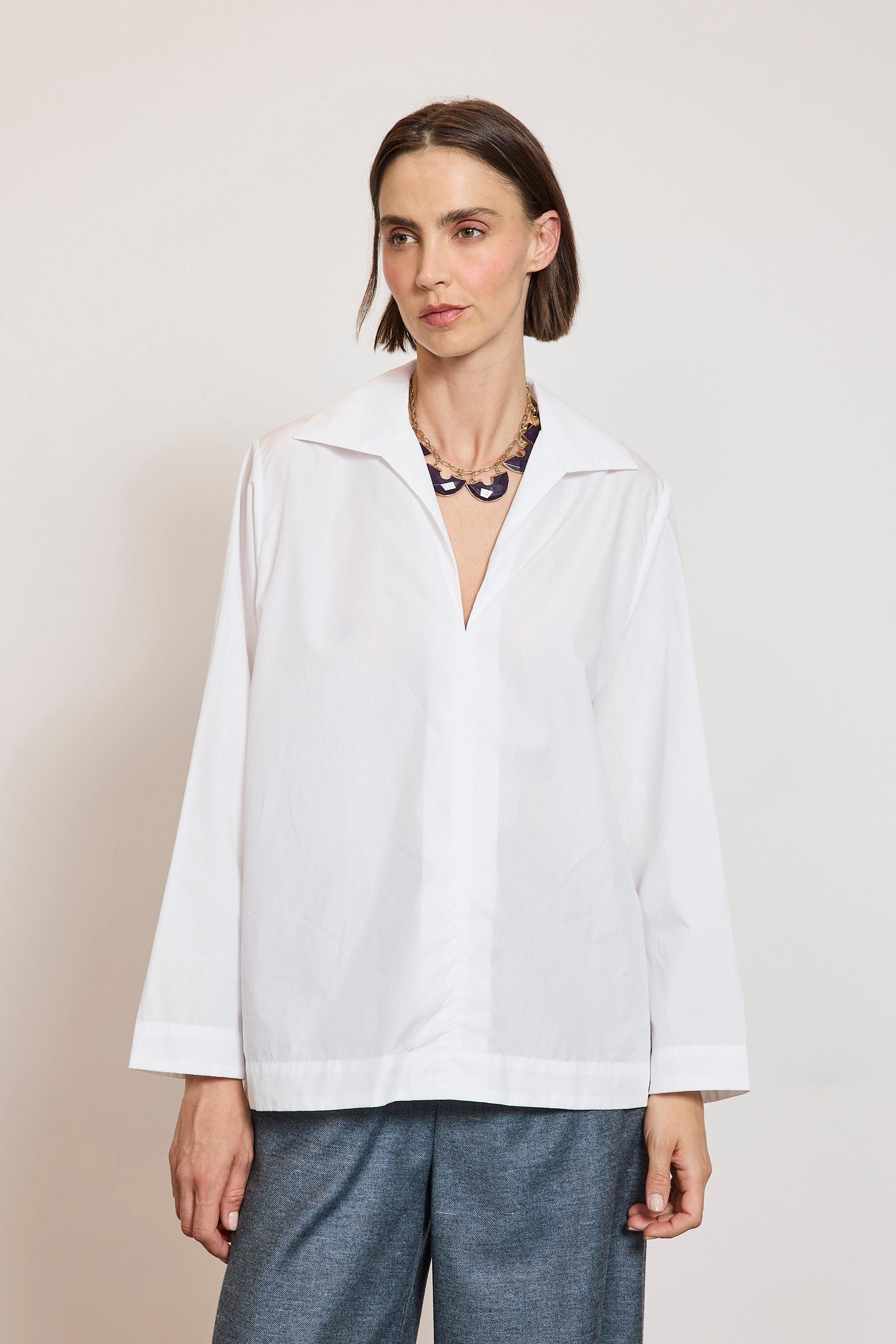 CHEMISE NANTUCKET BLANCHE