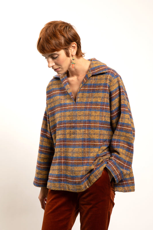 CHEMISE NANTUCKET PILOU SAFRAN