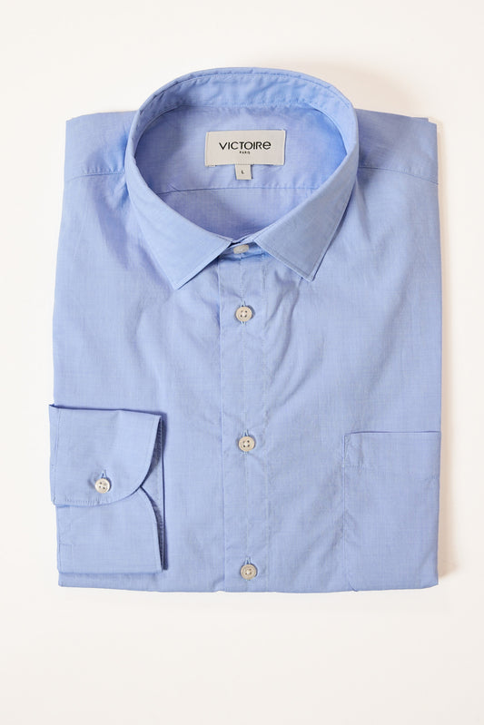 CHEMISE DROITE BLEUE