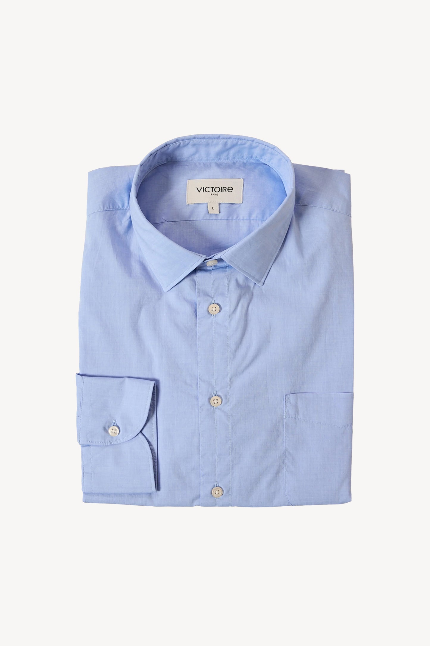 CHEMISE DROITE BLEUE